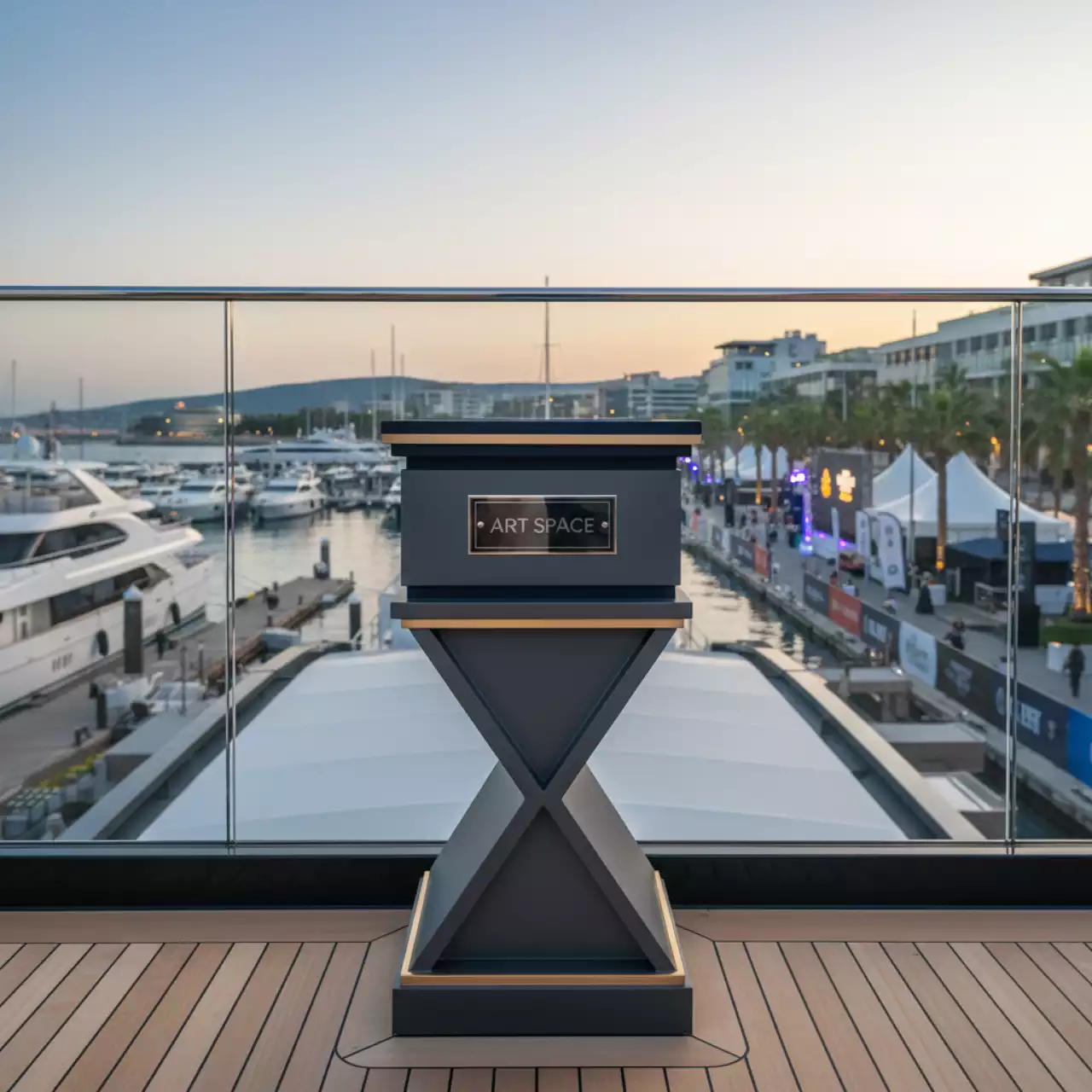 Аренда Опора X размер S на VIP-яхте (Имеретинский порт) — ART SPACE