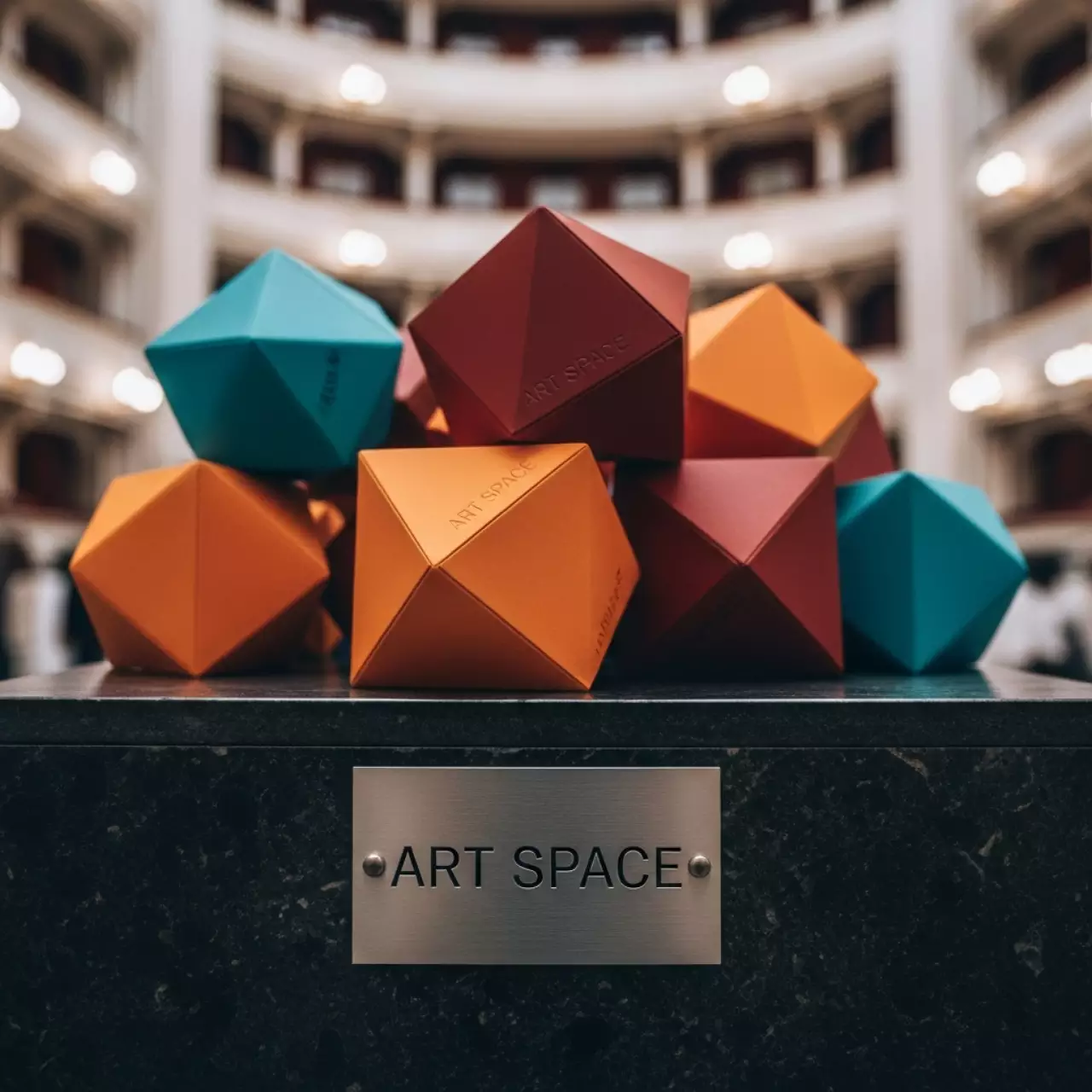 Аренда Оригами квадратное 13 см в Зимнем театре — ART SPACE