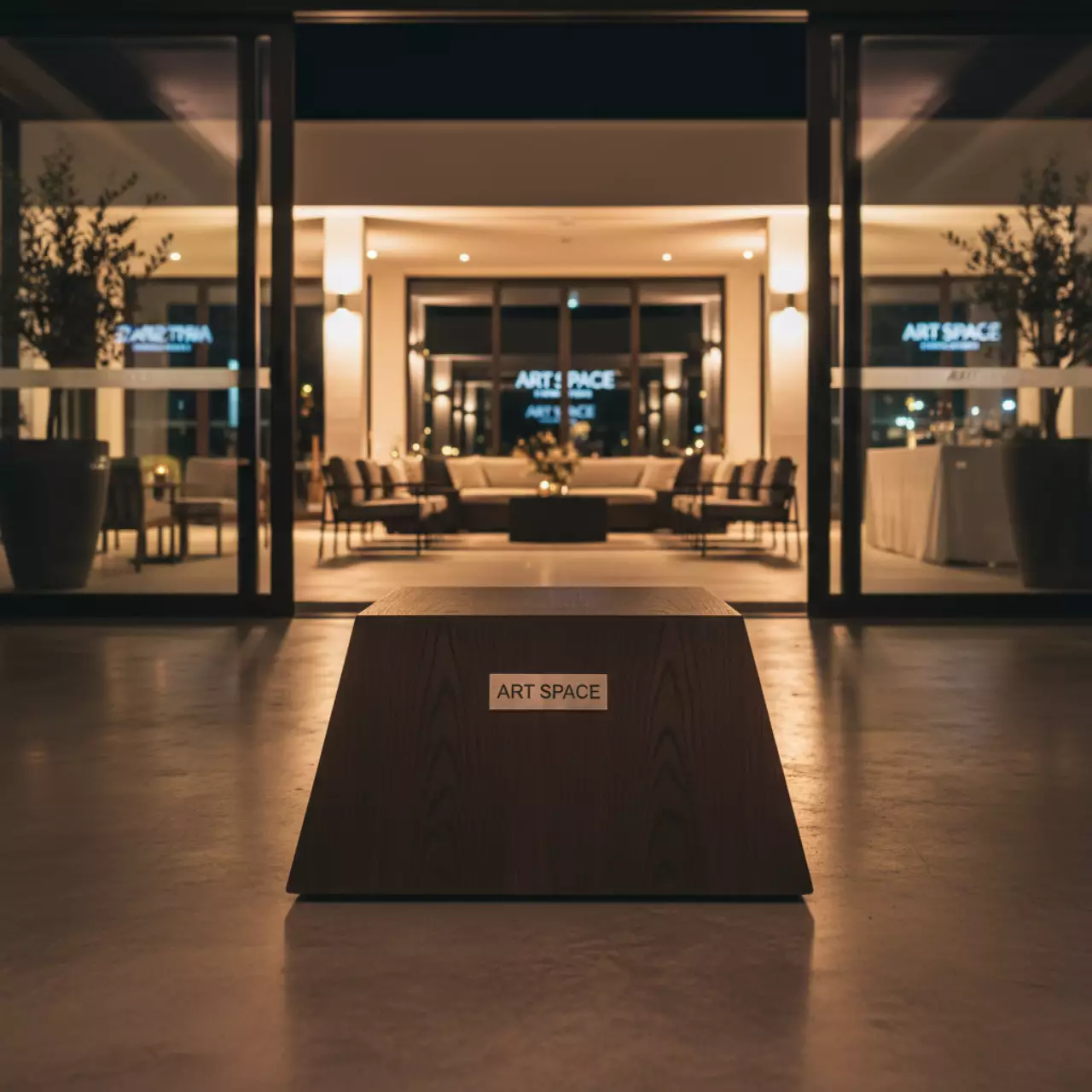 Аренда Основание для стоек Prosperplast MPKR 440U наполняемое водой пластик венге в Novotel Resort — ART SPACE