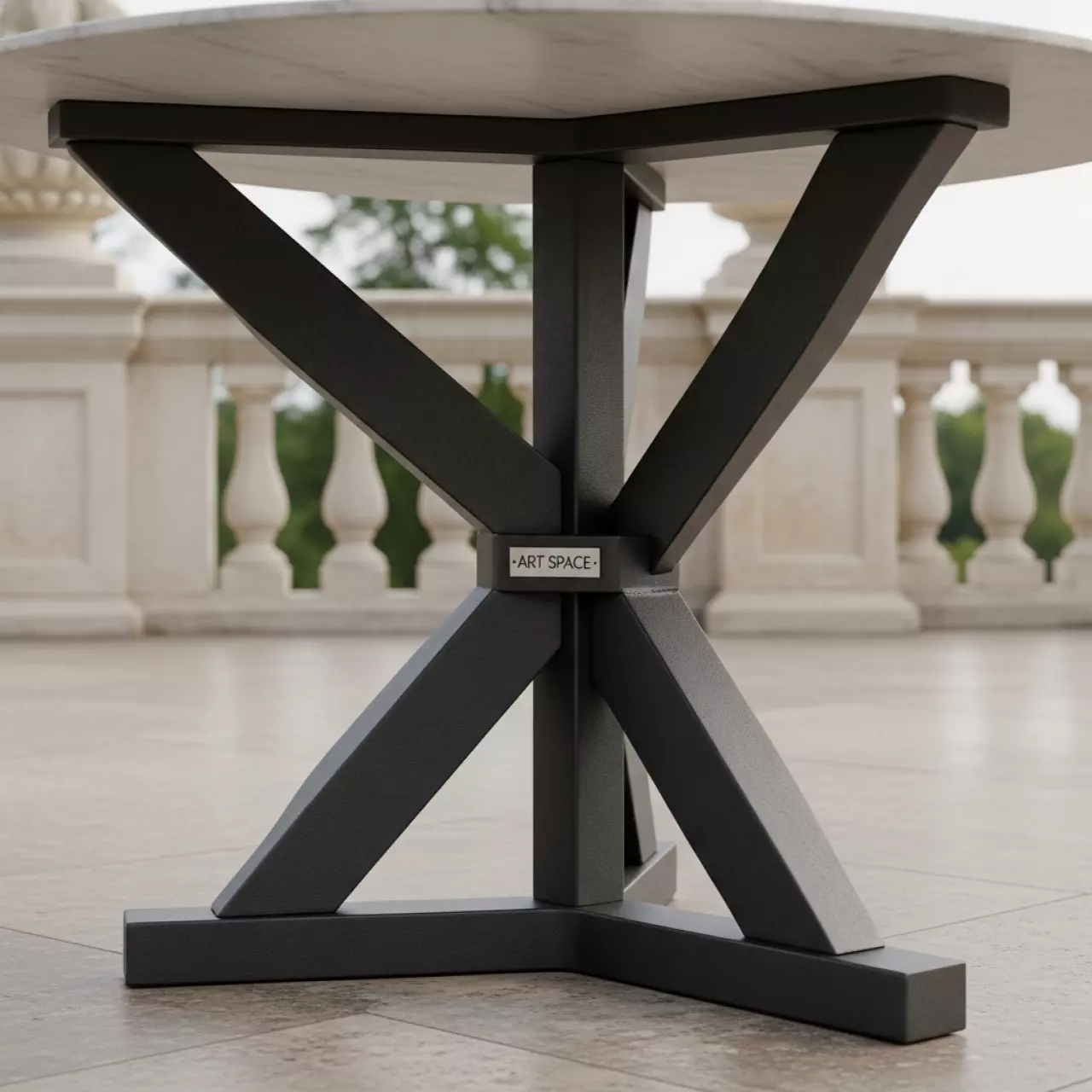 Аренда Основание для стола Лаурел черный муар в санатории «Металлург» — ART SPACE