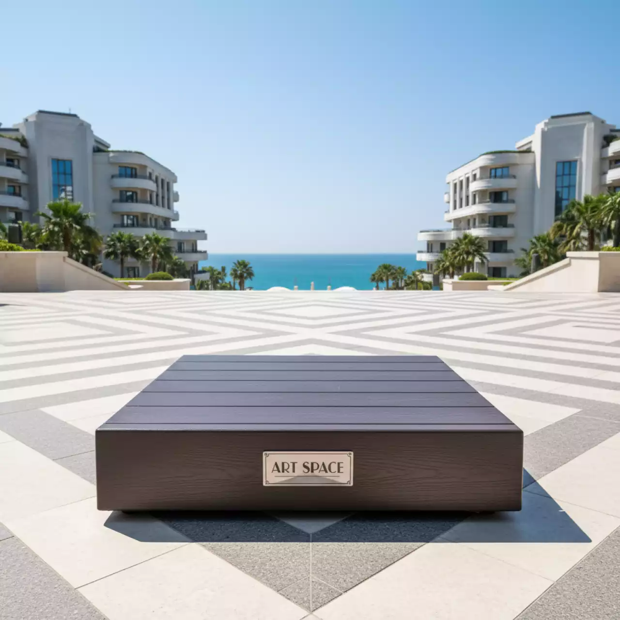 Аренда Основание для стойки MPKR 440U пластик венге наполняемое водой в Radisson Collection Paradise — ART SPACE