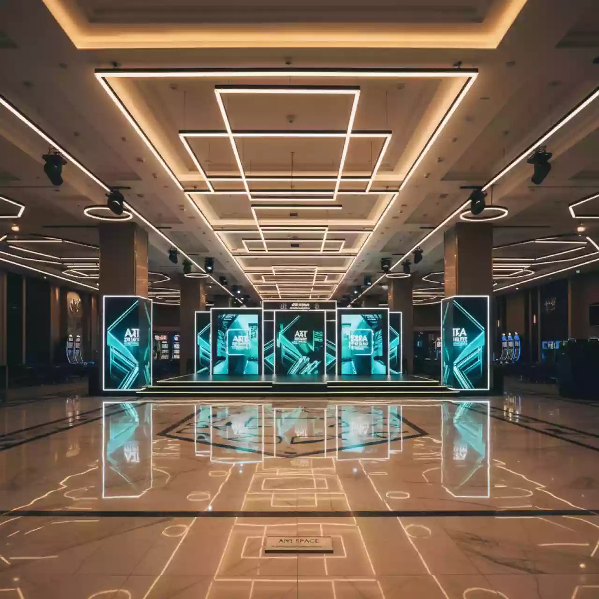 Аренда Освещение декоративное в казино «Сочи» — ART SPACE