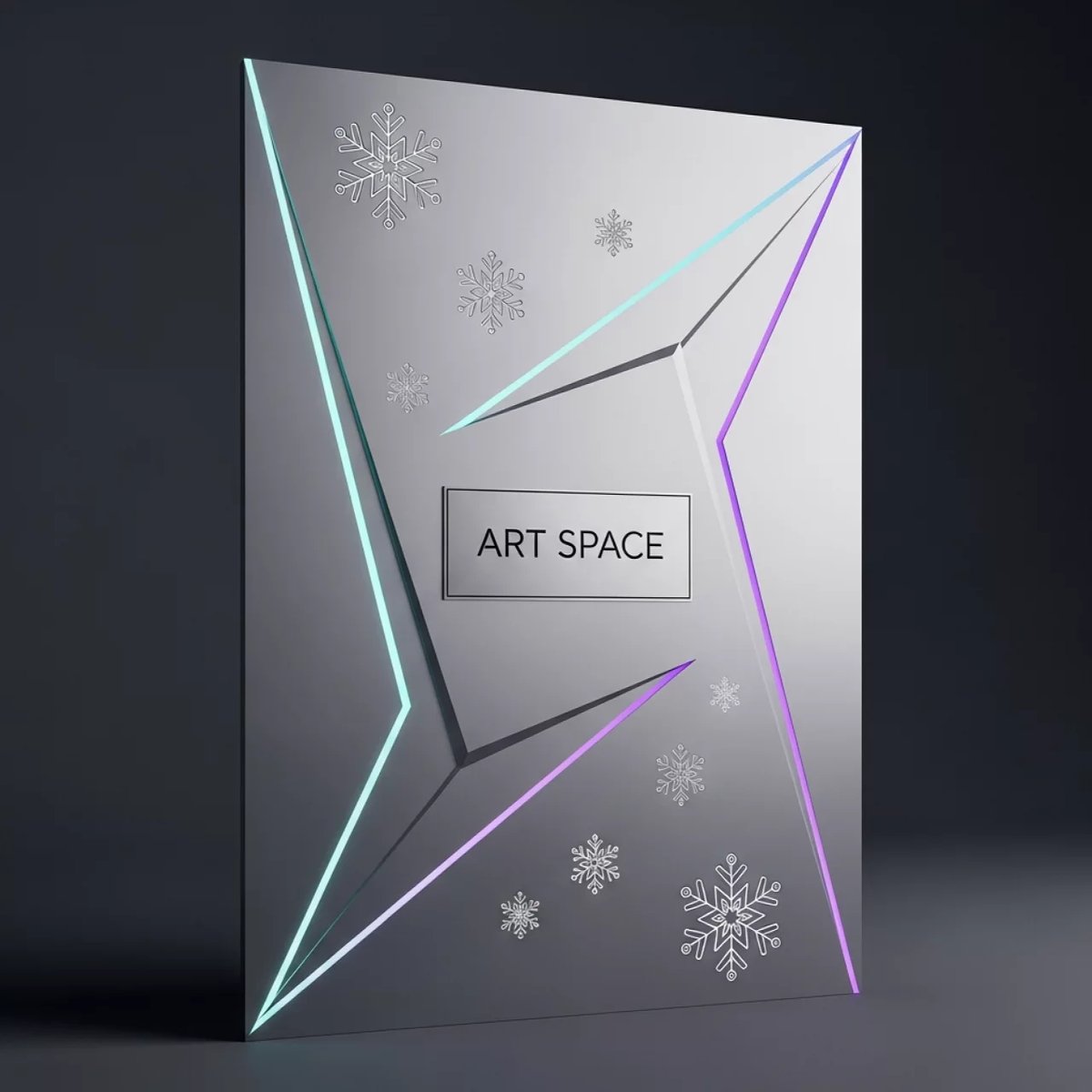 Аренда Открытка новогодняя зеркальная в Alpha Sirius — ART SPACE