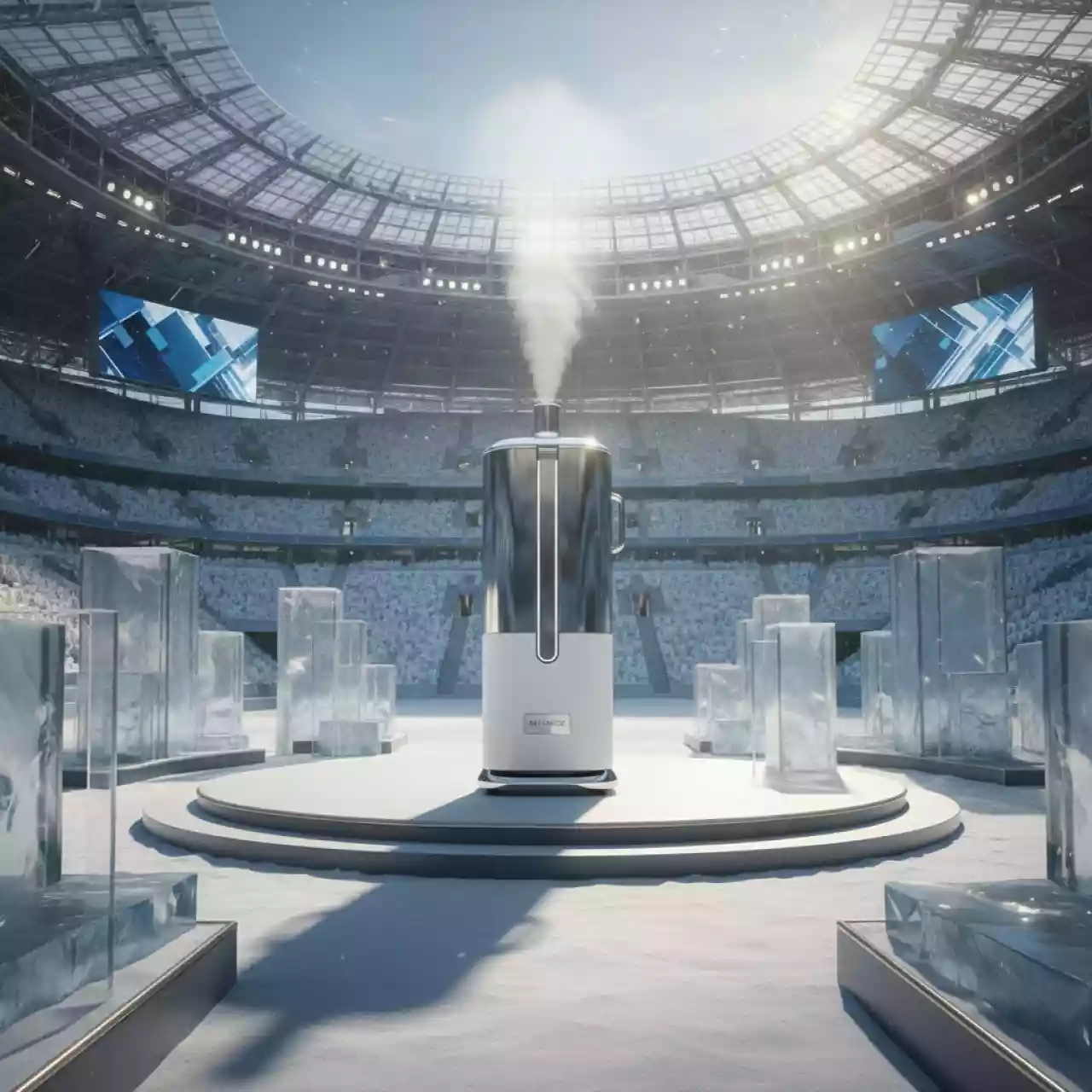 Аренда Отпариватель вертикальный Kitfort на арене «Фишт» — ART SPACE