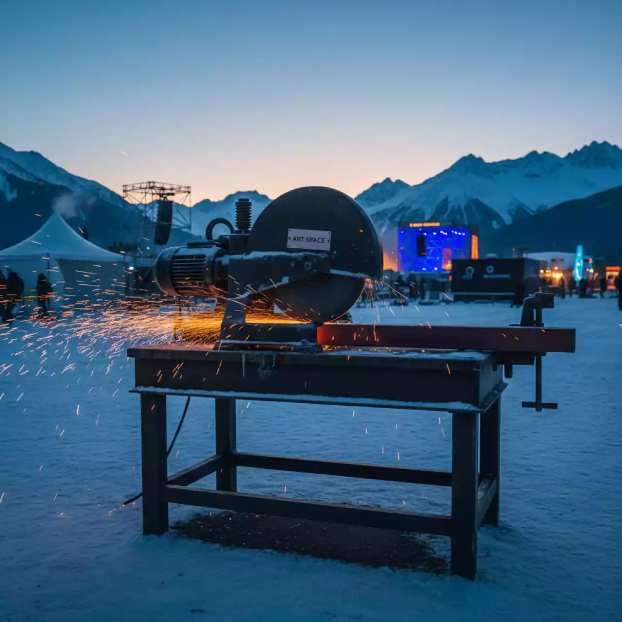 Аренда Отрезная пила по металлу Makita LW1401 на Медальной площади — ART SPACE