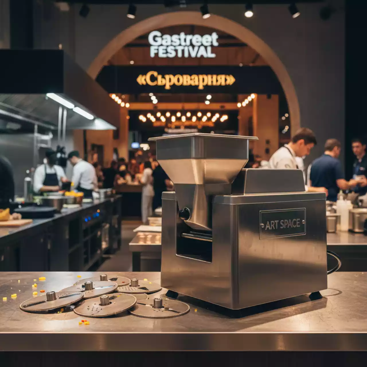 Аренда Овощерезательная машина Gastrorag HLC600 655х315х545 мм в ресторане «Сыроварня» — ART SPACE