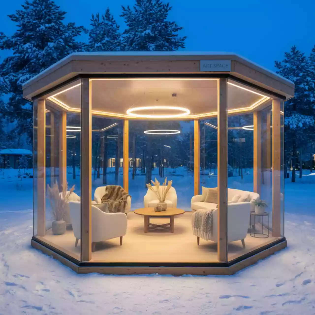 Аренда Пагода шестигранная остекленная 10х8 м в гранд-отеле «Жемчужина» — ART SPACE