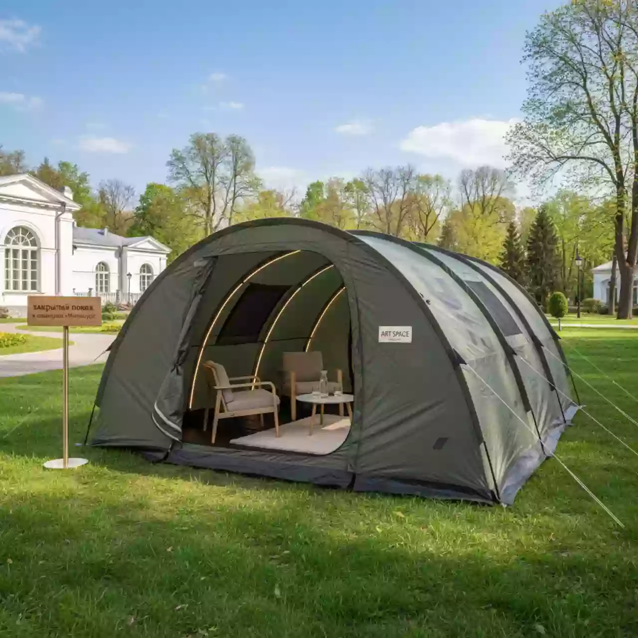 Аренда Палатка Green Glade Family 4 в санатории «Металлург» — ART SPACE
