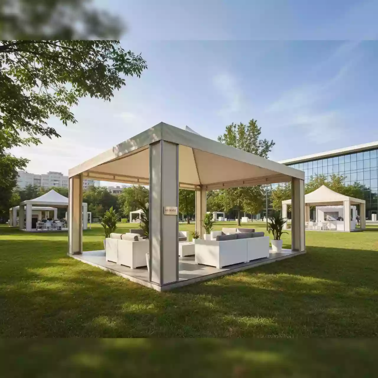 Аренда Палатка тентовая Чикаго 5х2,5 м в санатории «Октябрьский» — ART SPACE