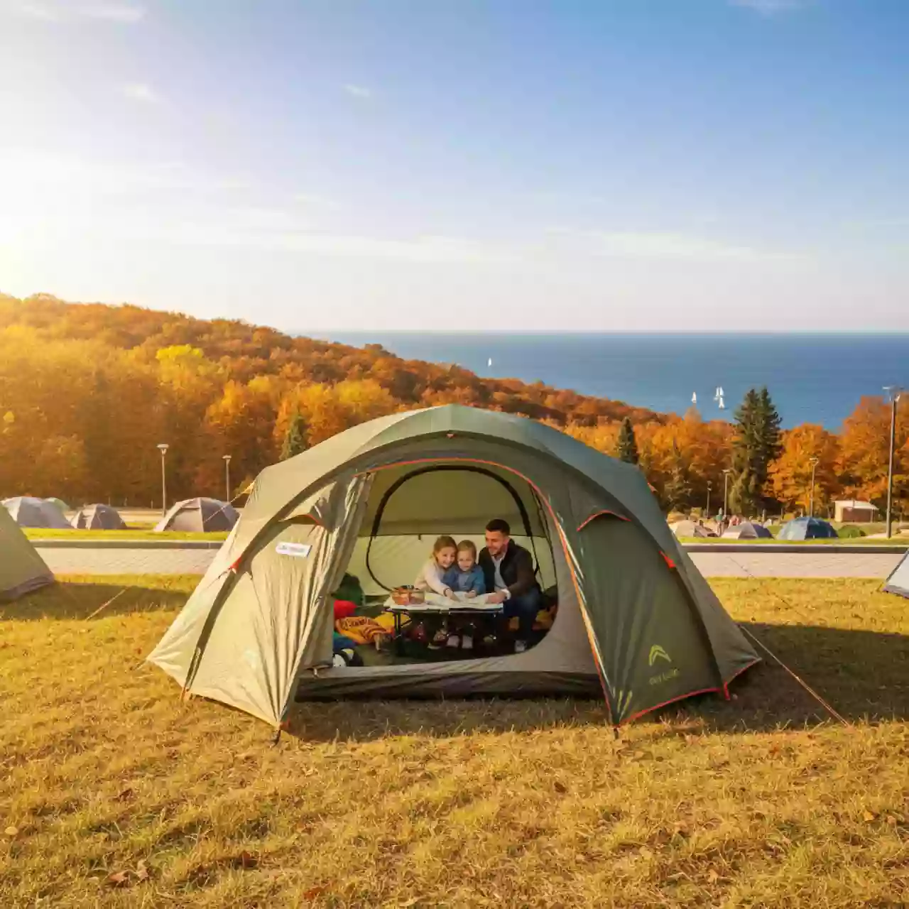 Аренда Палатка туристическая Green Glade Zoro 4 местная на территории Морпорта Сочи — ART SPACE