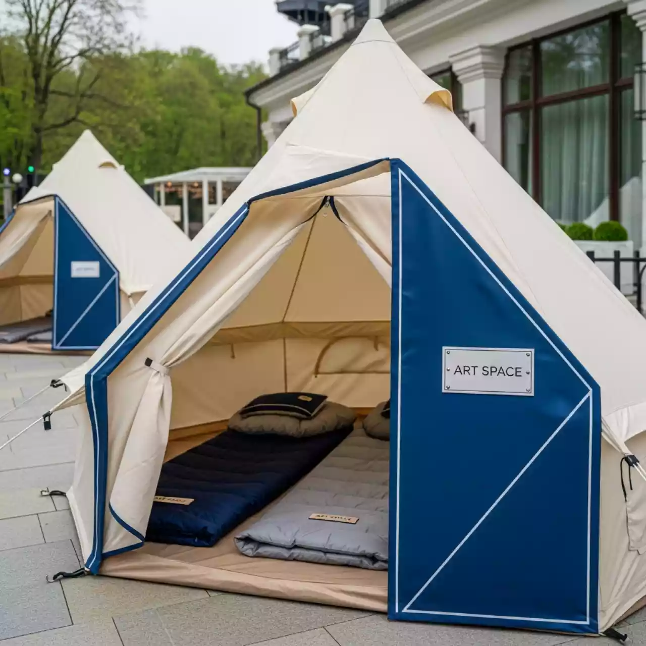 Аренда Палатки и спальные мешки в ресторане «Баран-Рапан» — ART SPACE