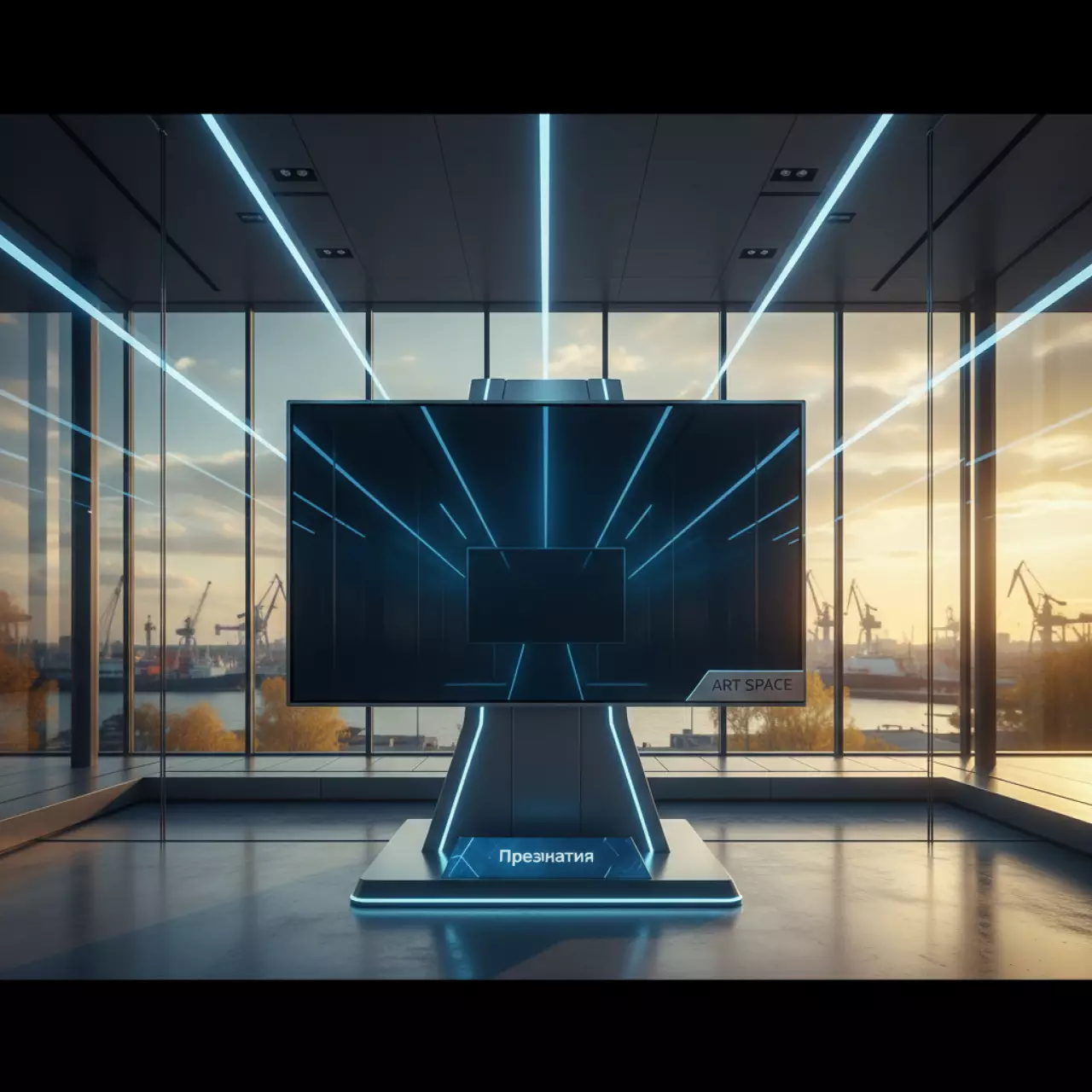 Аренда Панель безрамочная профессиональная Philips 31BDL7224L 00 в зале «Чайка» (Морпорт) — ART SPACE