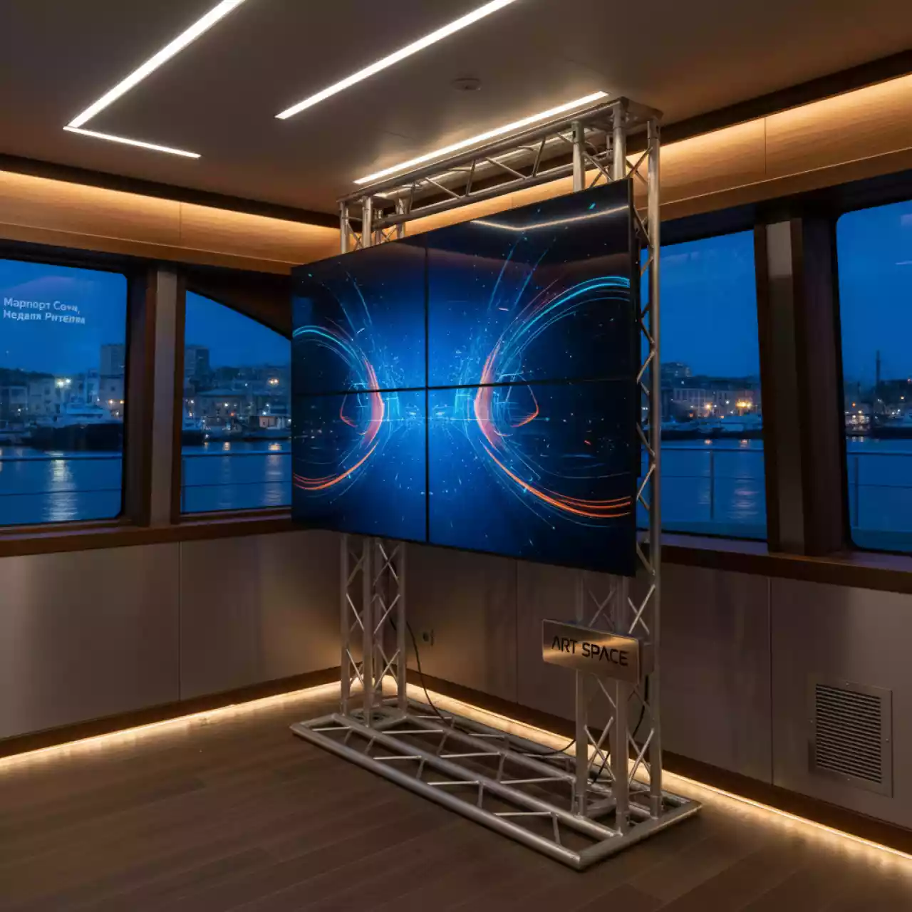 Аренда Панель для видеостен BOE VM55H UZ 55 дюймов шов 1,7 мм на VIP теплоходе (Морпорт Сочи) — ART SPACE