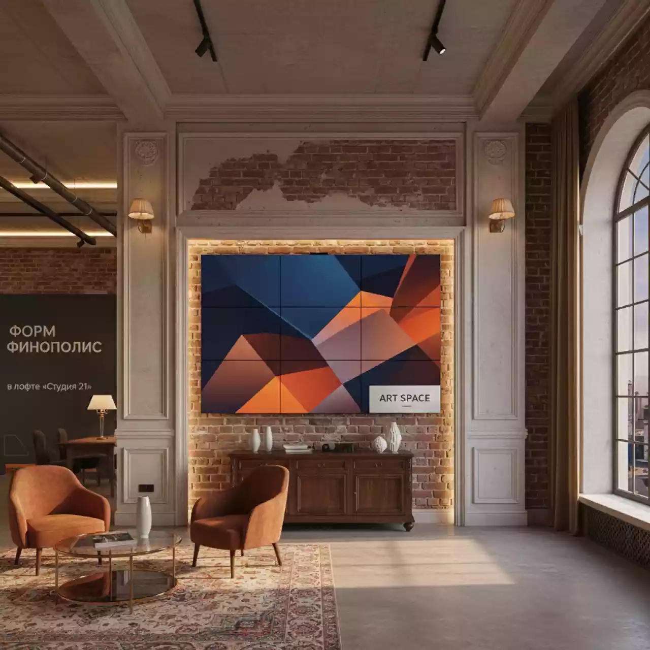 Аренда Панель для видеостен Diello VW 5535LS 55 дюймов в лофте «Студия 21» — ART SPACE