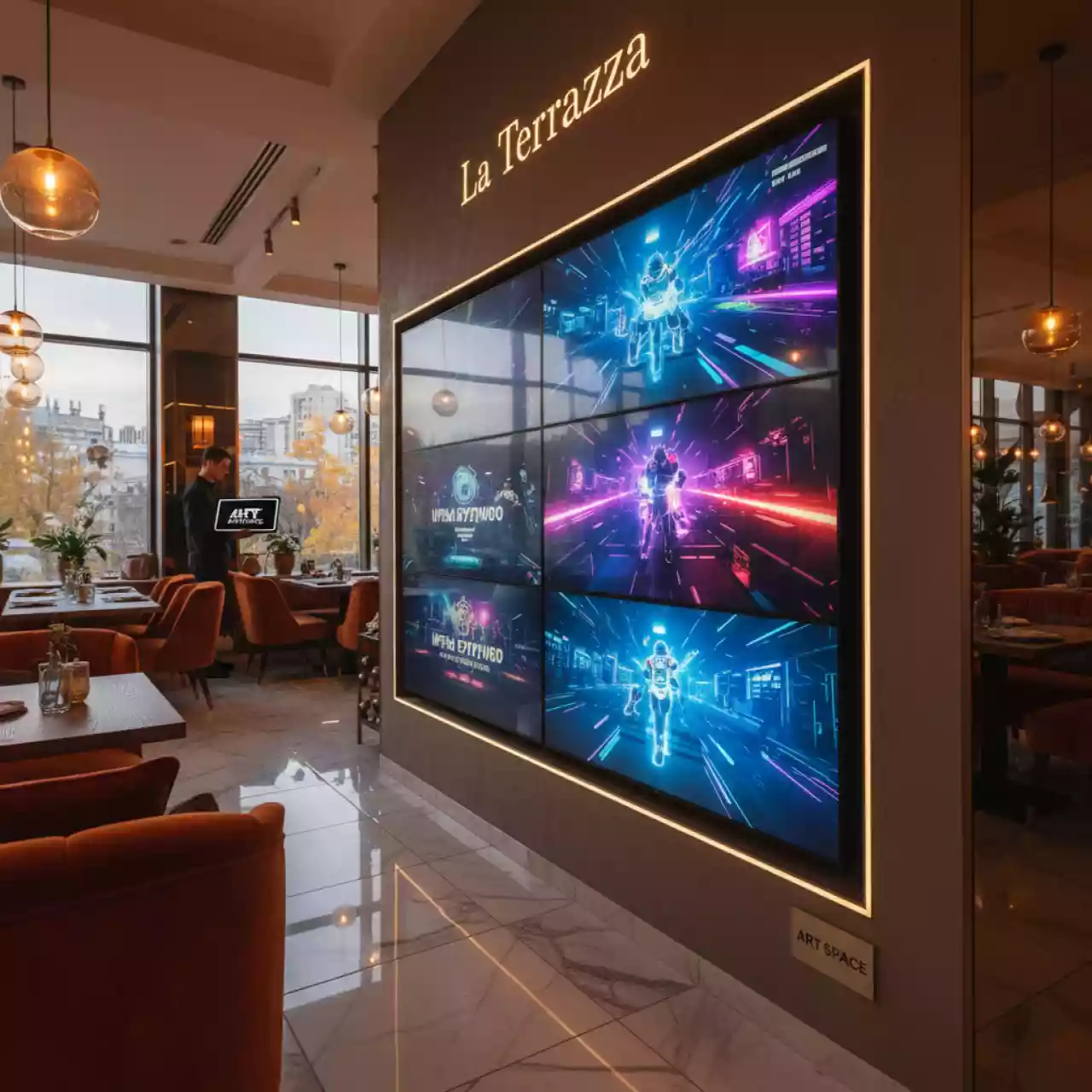 Аренда Панель для видеостены Samsung UD46E A в ресторане «La Terrazza» — ART SPACE