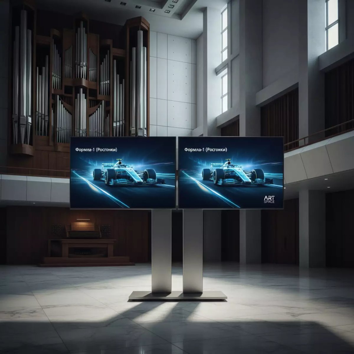 Аренда Панель двусторонняя BOE O49AA FDC 49 в Зале органной и камерной музыки — ART SPACE