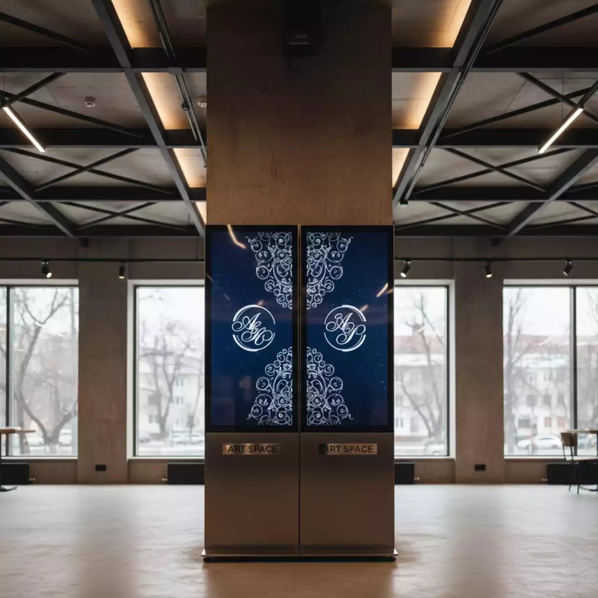 Аренда Панель двусторонняя профессиональная BOE O49AA FDC 49 дюймов в ресторане «Магадан» — ART SPACE