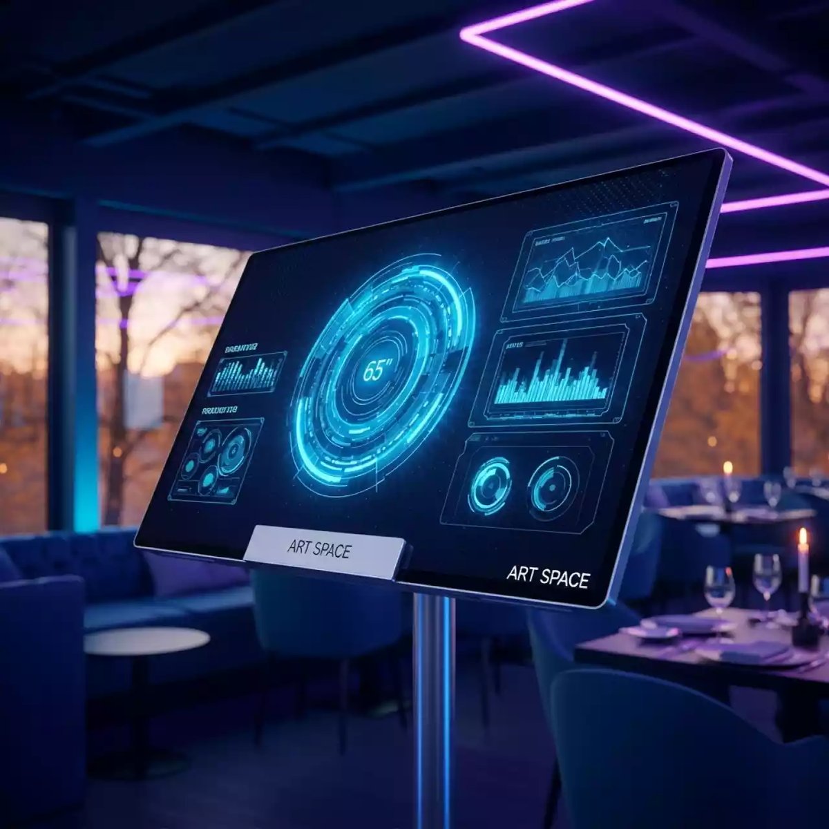 Аренда Панель EWIN DM65M 65 дюймов в ресторане «Магеллан» — ART SPACE