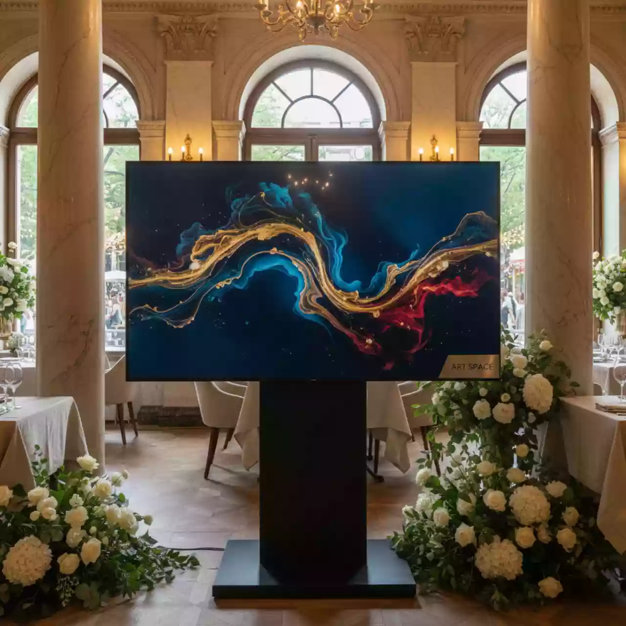 Аренда Панель информационная Exell EXPD DA75AM5 75 в ресторане «Сыроварня» — ART SPACE