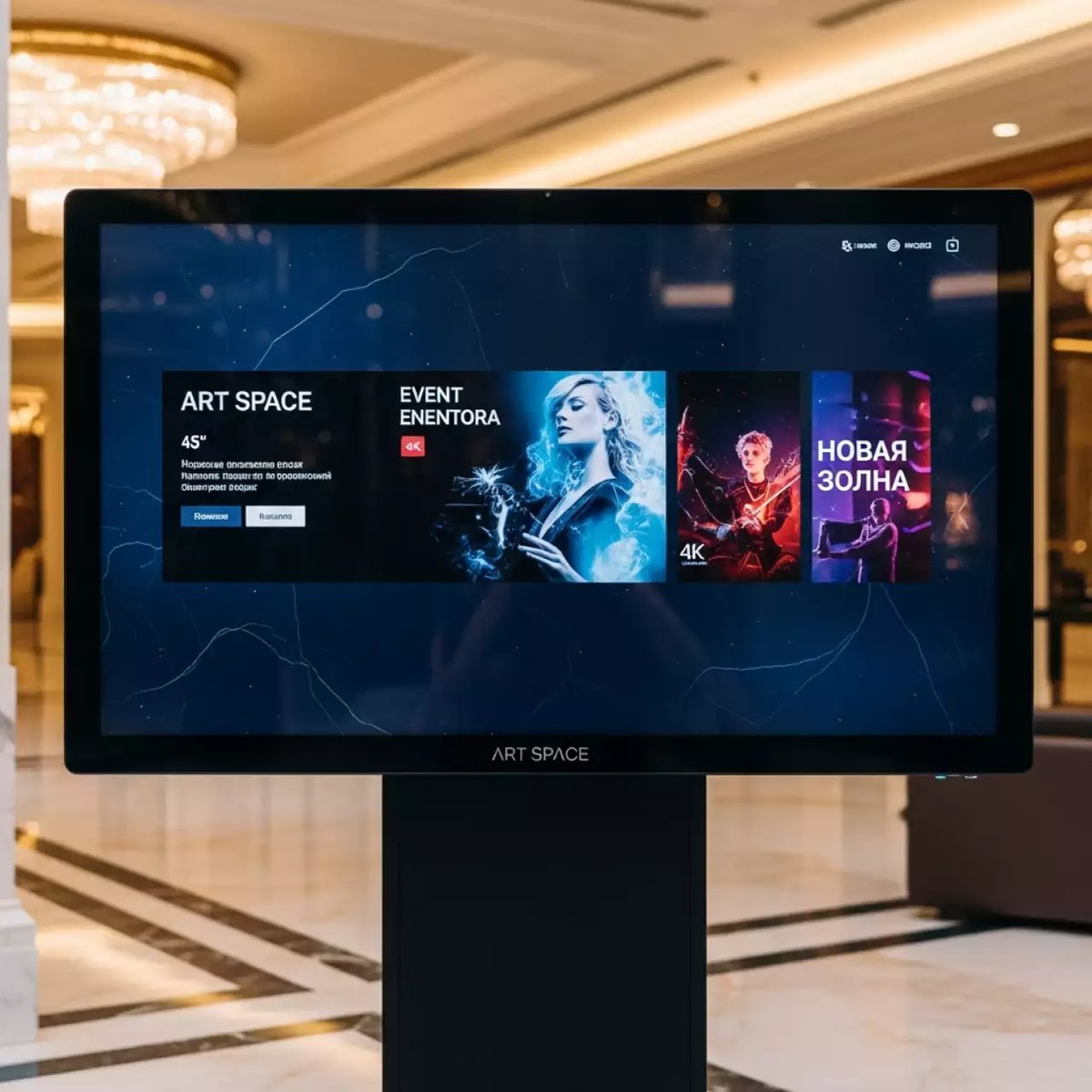 Аренда Панель информационная NexTouch NextPanel DS 65 в Rixos Krasnaya Polyana — ART SPACE