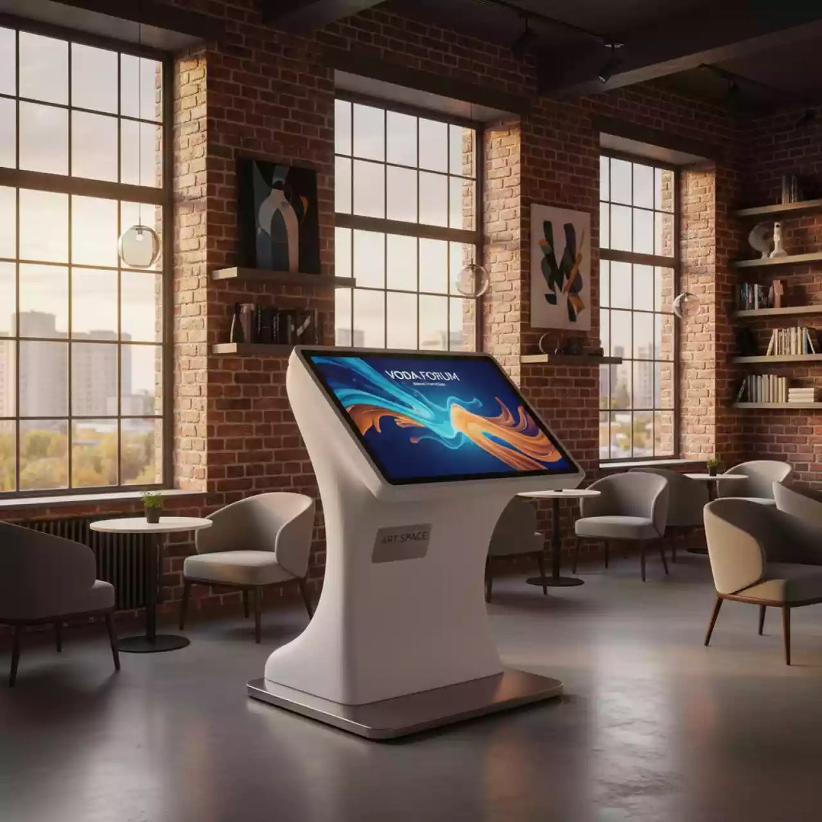 Аренда Панель интерактивная декоративная АЛМА "Косатка" 32" в ресторане «Voda» — ART SPACE