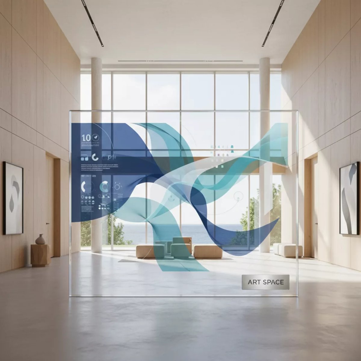 Аренда Панель интерактивная прозрачная LG 55EW5TK A в комплексе Sea Galaxy — ART SPACE