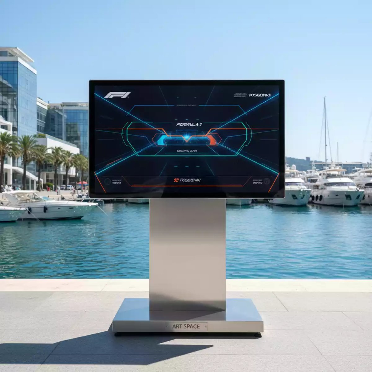 Аренда Панель интерактивная Sharp PN 70TH5 на территории Морпорта Сочи — ART SPACE