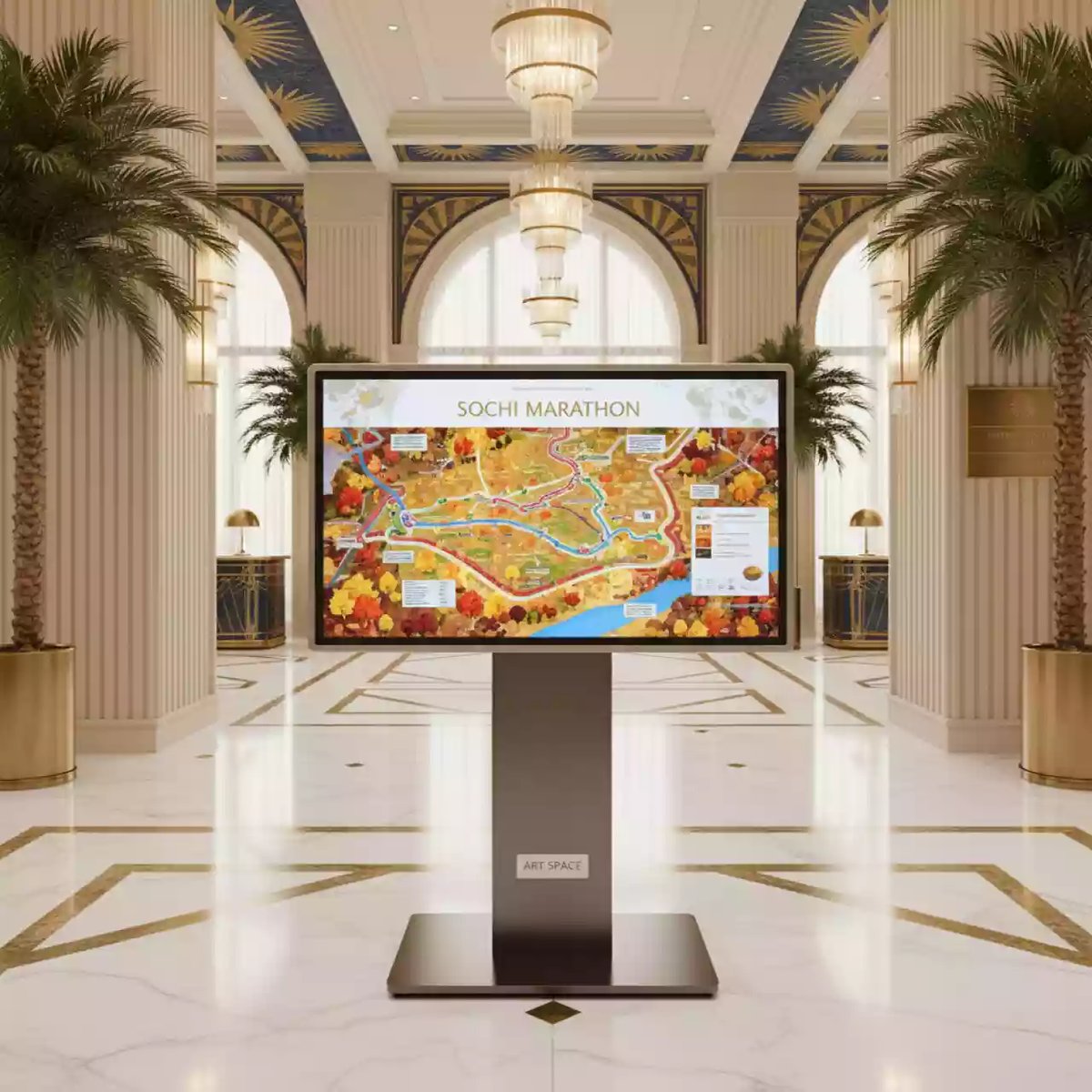 Аренда Панель интерактивная Sharp PN 75TH1 в Radisson Collection Paradise — ART SPACE