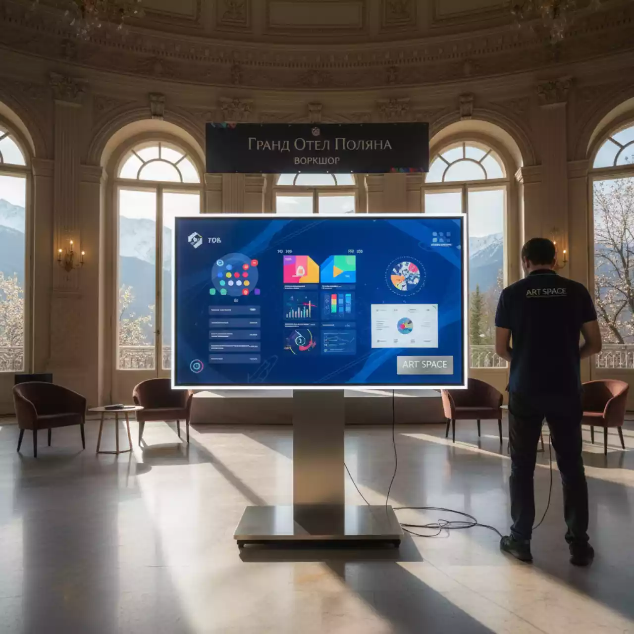 Аренда Панель LED профессиональная Panasonic TH 42LF8W в Гранд Отель Поляна — ART SPACE