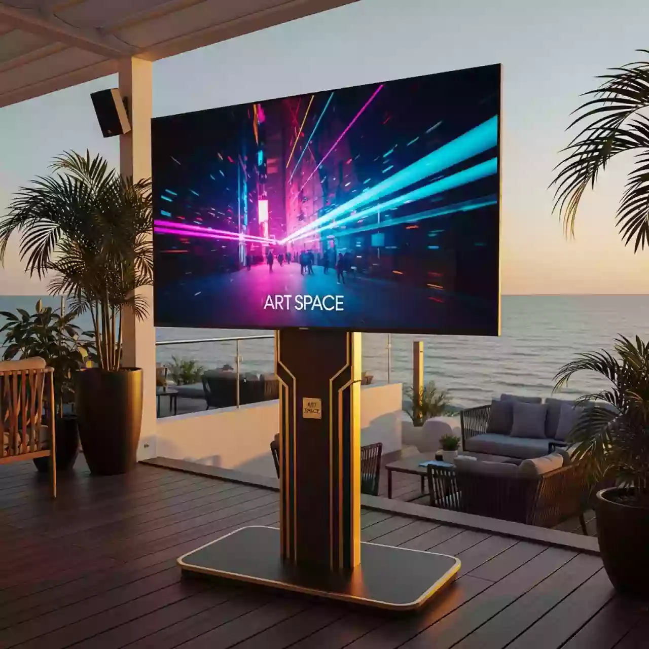 Аренда Панель плазменная LED ЖК 55 дюймов 140 см на пляжных клубах Хосты — ART SPACE