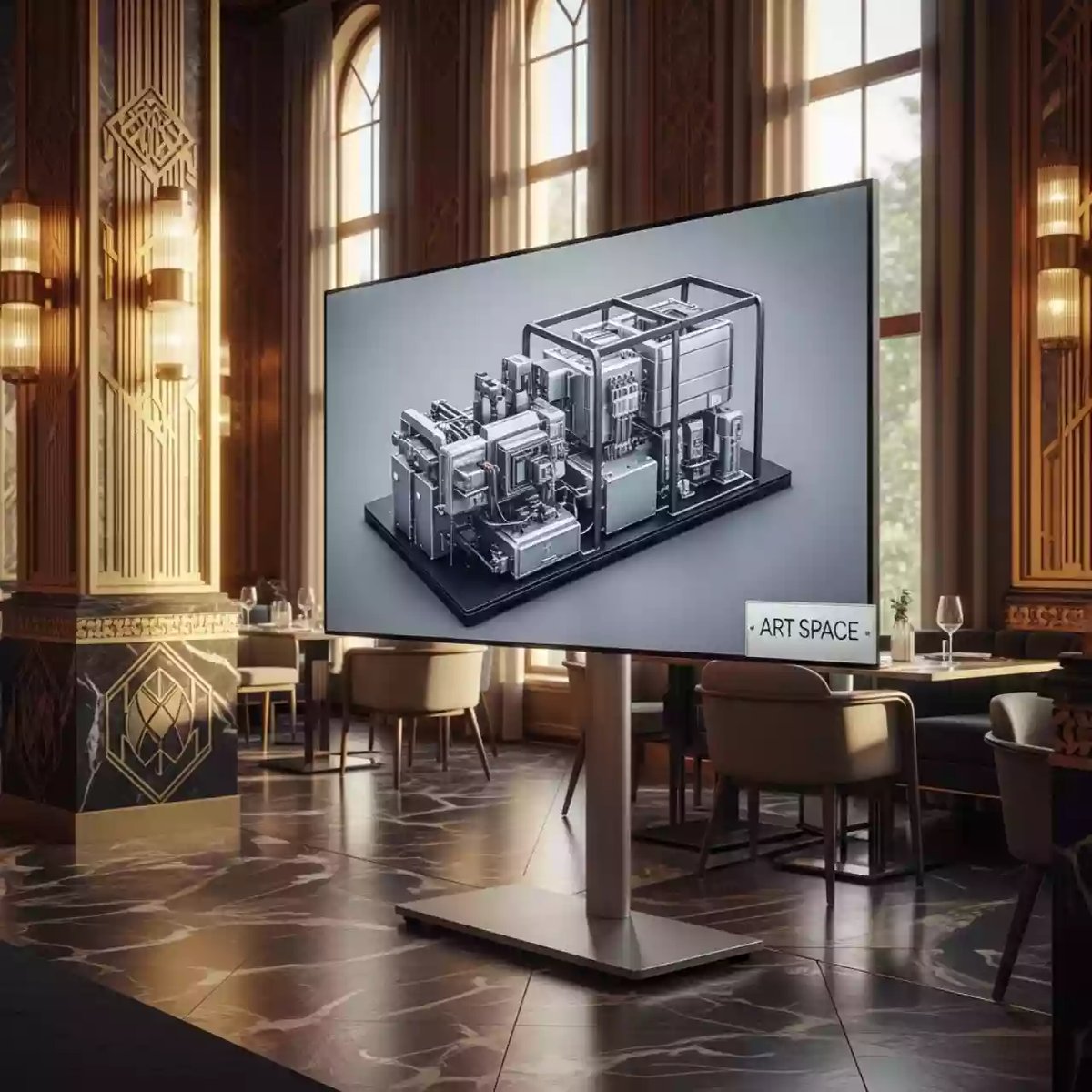 Аренда Панель профессиональная Benq 85 SL8502K в ресторане «Магеллан» — ART SPACE