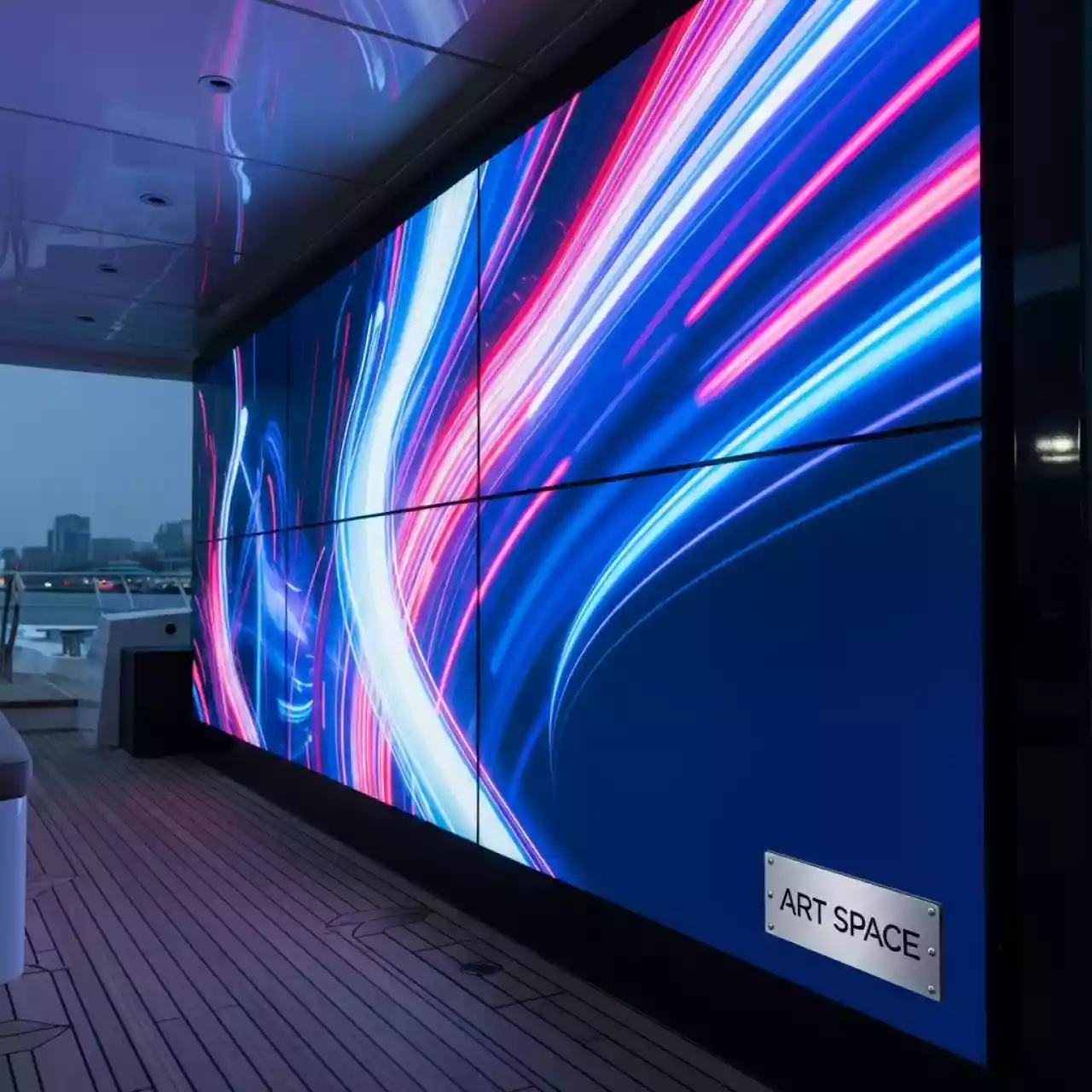 Аренда Панель профессиональная для видеостен CleverMic DP 55 0.88 500 55 дюймов на VIP теплоходе (Морпорт Сочи) — ART SPACE