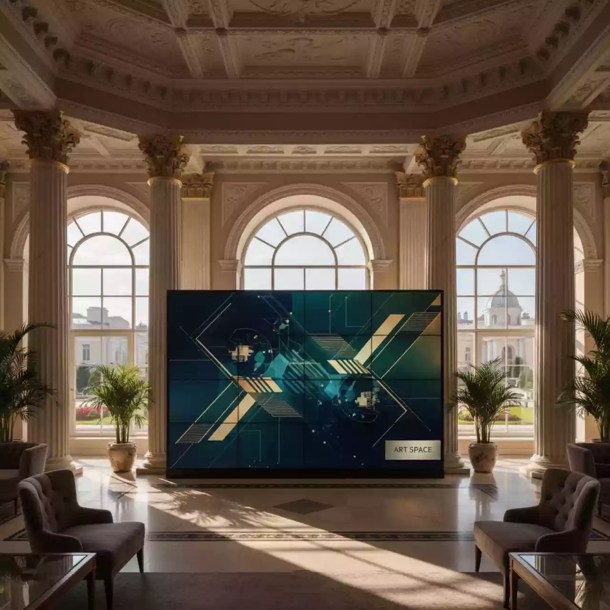 Аренда Панель профессиональная для видеостен EliteBoard BB495FCBED 49 дюймов в отеле «Богатырь» — ART SPACE