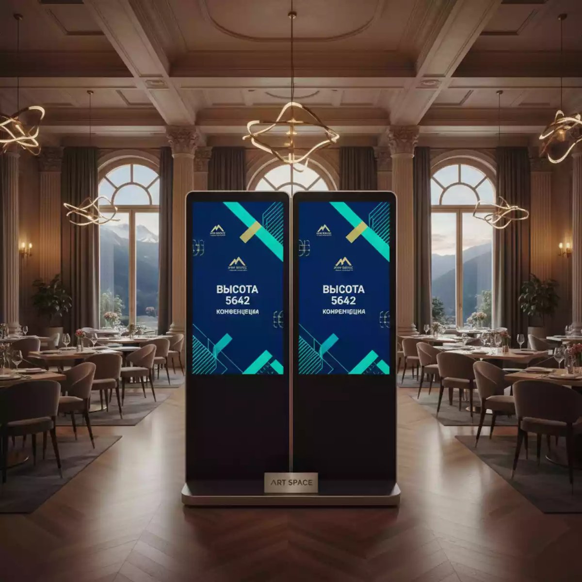 Аренда Панель профессиональная двусторонняя Lumien High Brightness 55 в ресторане «Высота 5642» — ART SPACE