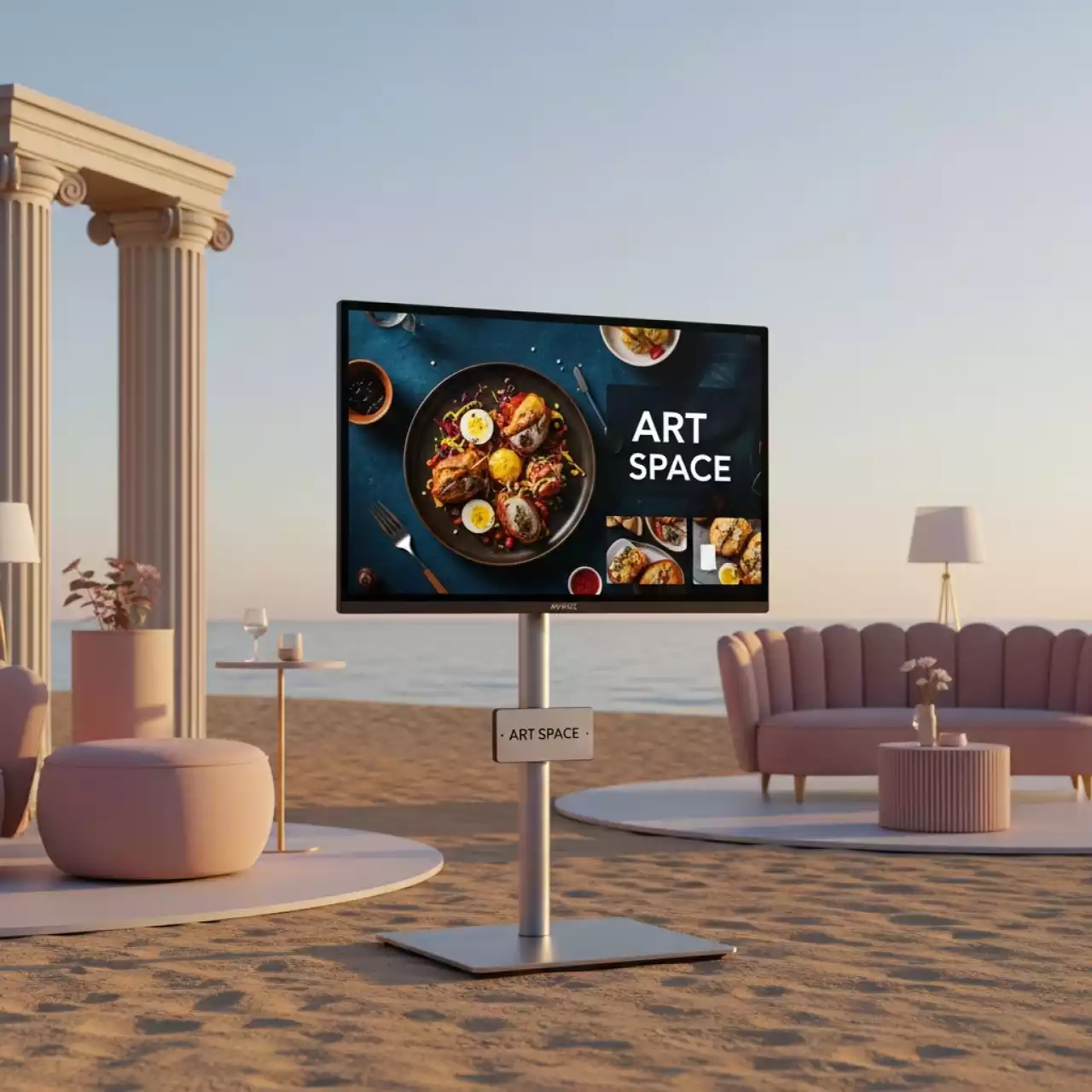 Аренда Панель профессиональная EWIN DE32M 32 дюйма на пляже «Маяк» — ART SPACE