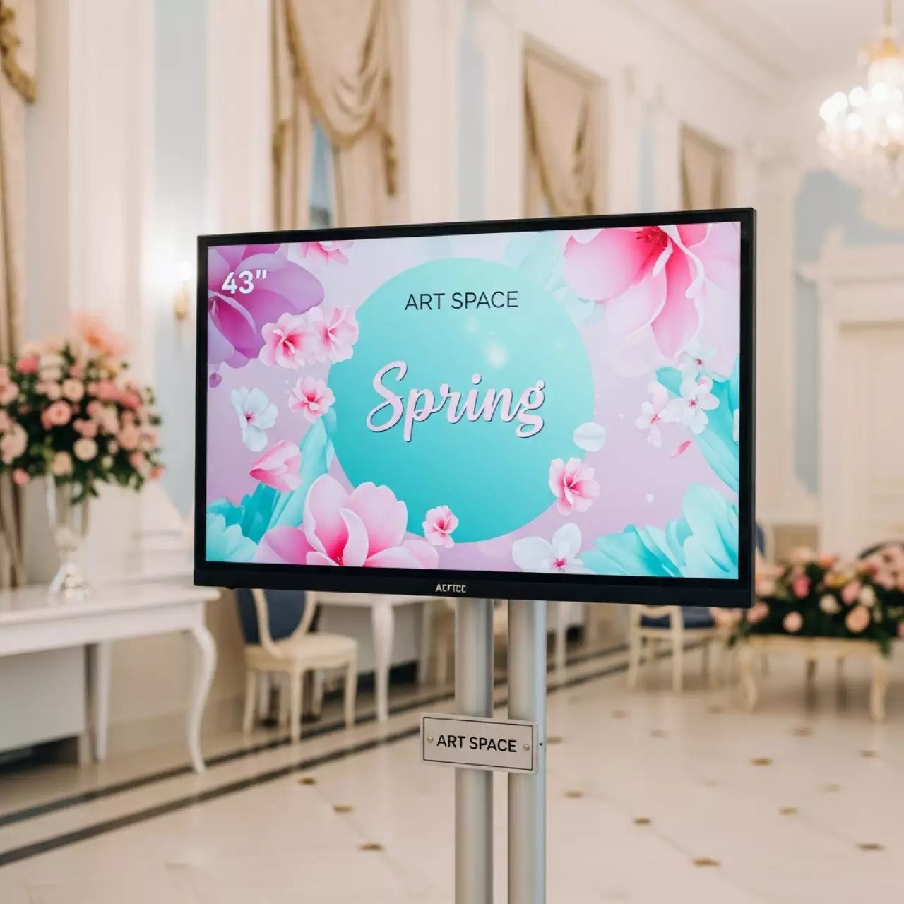Аренда Панель профессиональная Hikvision DS D 6043UN B 43 дюйма в Sport Inn Hotel & Wellness — ART SPACE