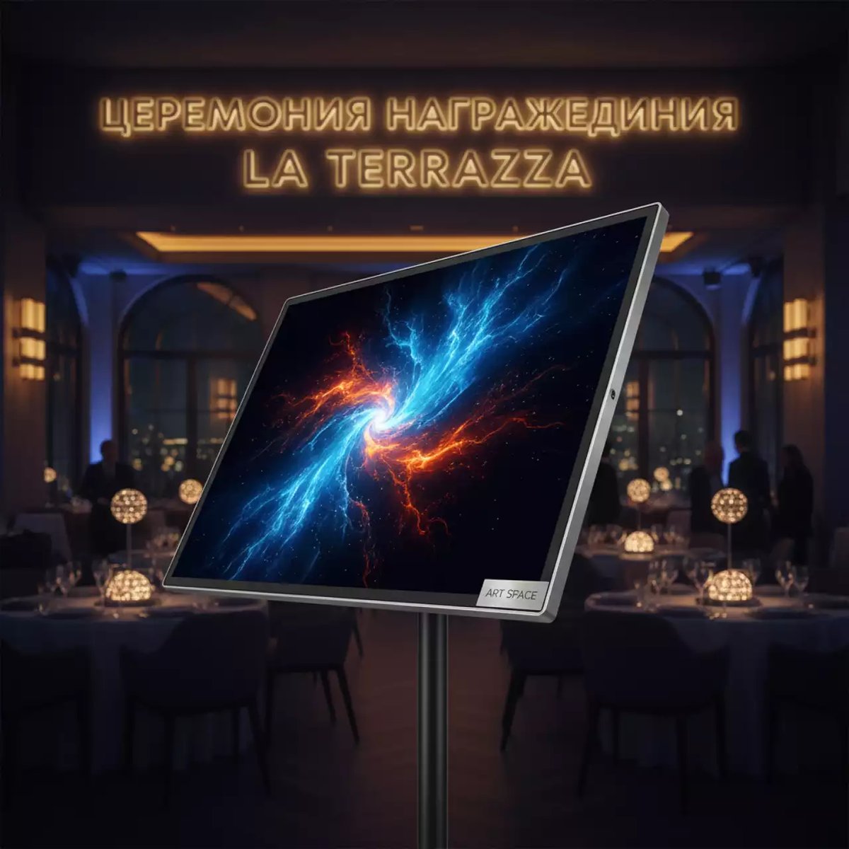 Аренда Панель профессиональная Prestel SFD 43A 43 в ресторане «La Terrazza» — ART SPACE