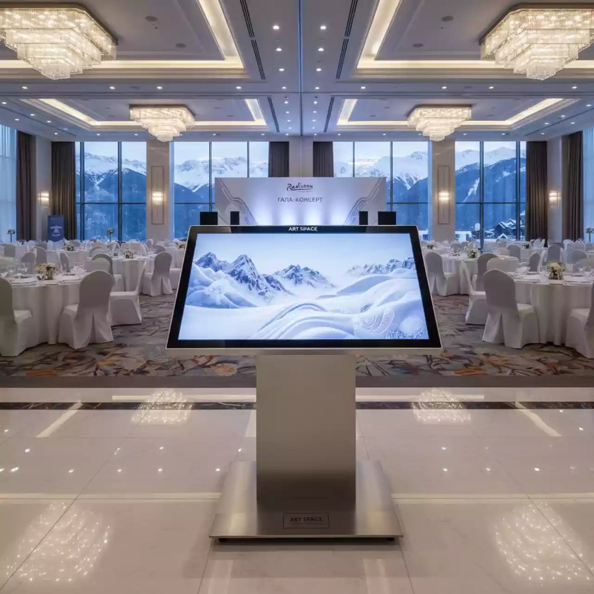Аренда Панель сенсорная Samsung в Radisson Hotel Rosa Khutor — ART SPACE