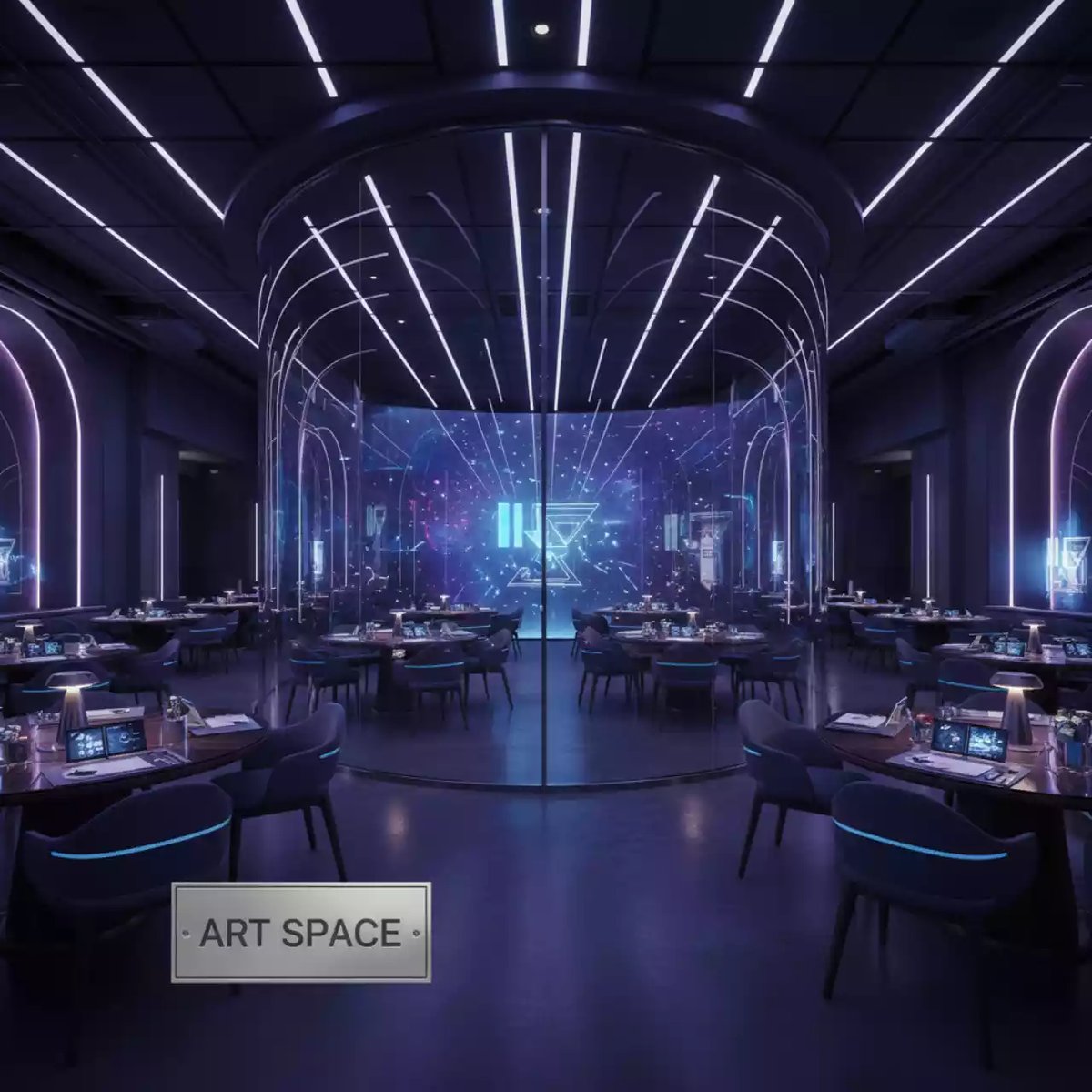 Аренда Панель стеновая стеклянная 5 м в ресторане «Магеллан» — ART SPACE