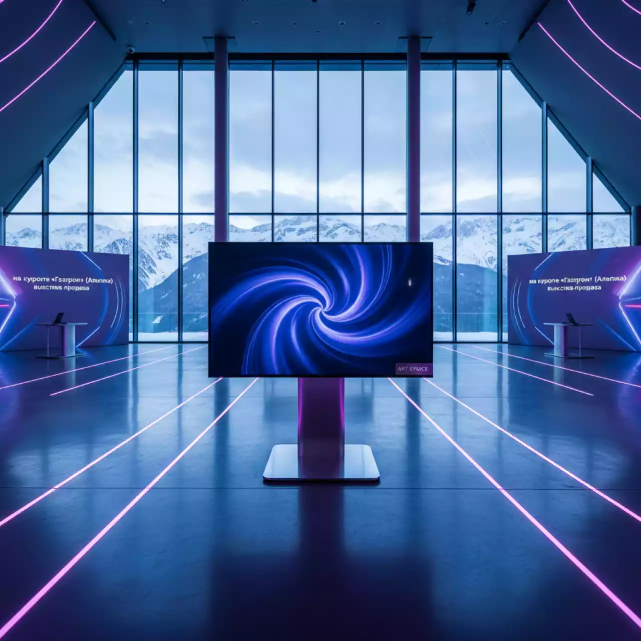 Аренда Панель TV 40 дюймов с подставкой на курорте «Газпром» (Альпика) — ART SPACE