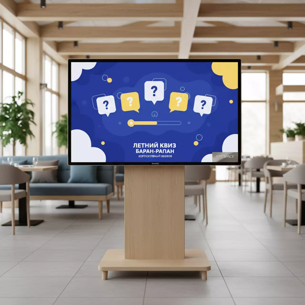 Аренда Панель ЖК и плазма 55 дюймов в ресторане «Баран-Рапан» — ART SPACE