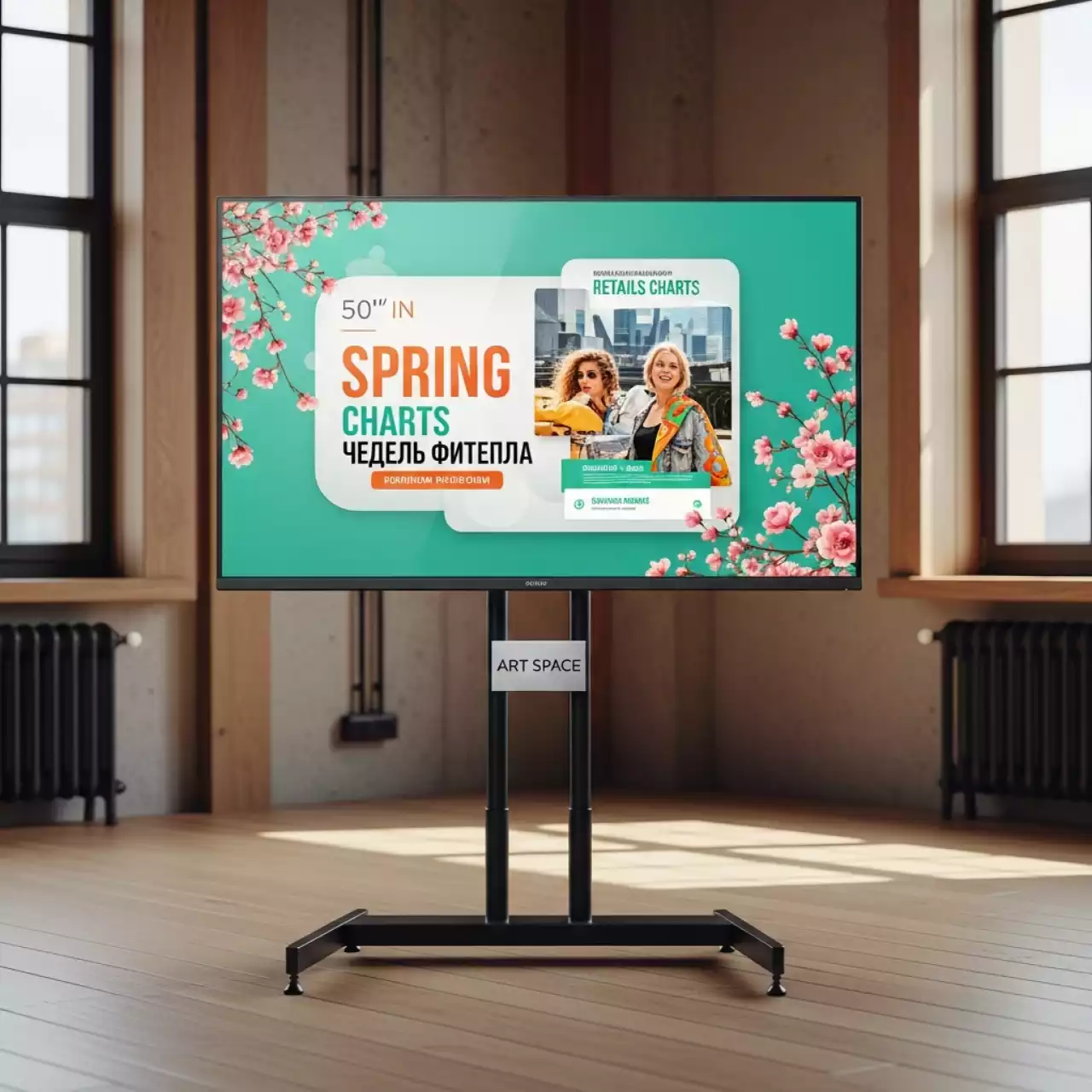 Аренда Панели ЖК и плазменные 50 дюймов на Имеретинской набережной — ART SPACE