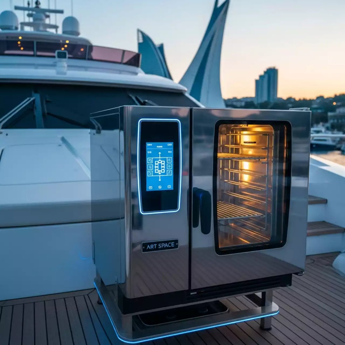 Аренда Пароконвектомат 7 полосный 380W на VIP теплоходе (Морпорт Сочи) — ART SPACE