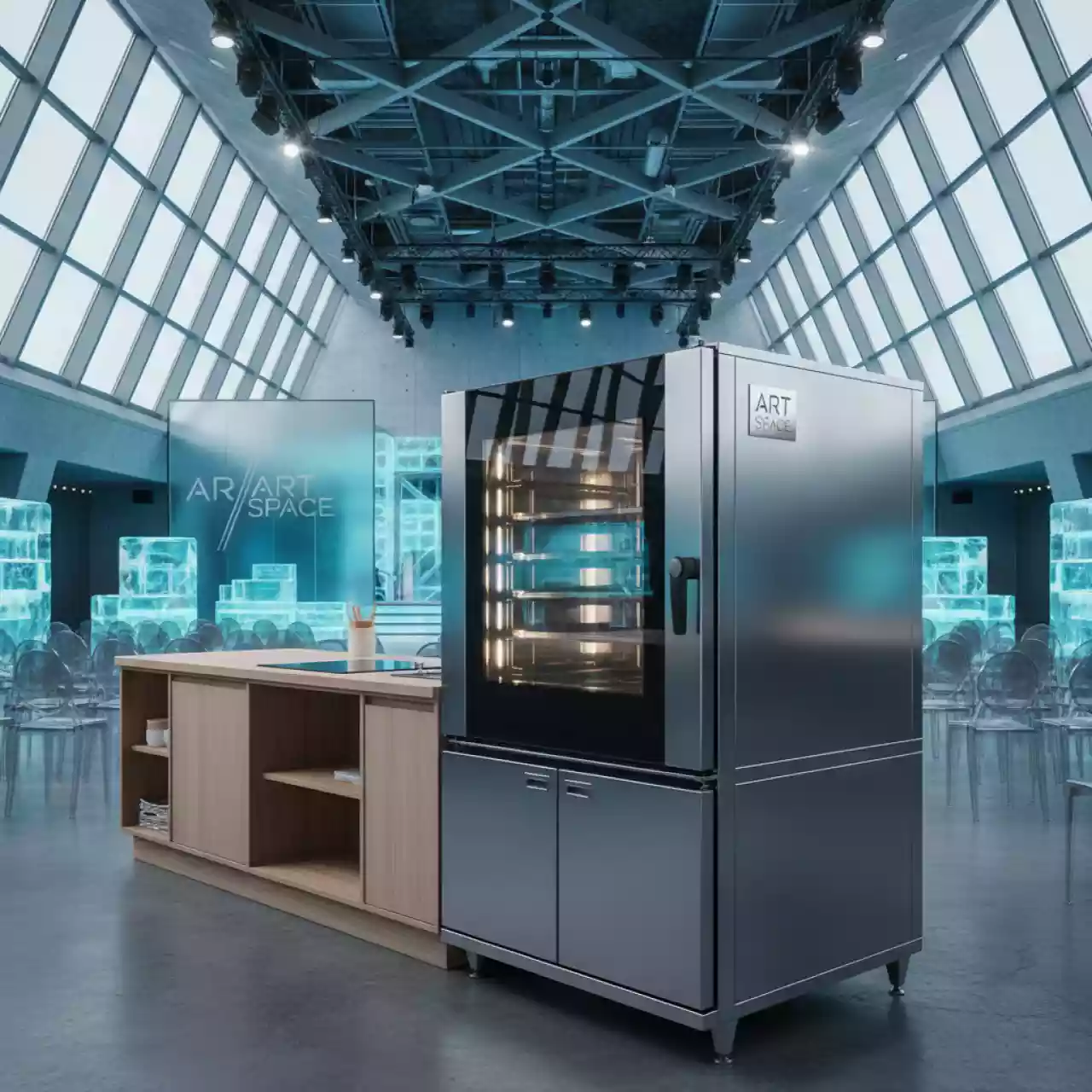 Аренда Пароконвектомат кондитерский 8 полос Lainox Aroma Aren 084 в ледовом дворце «Роза Хутор» — ART SPACE