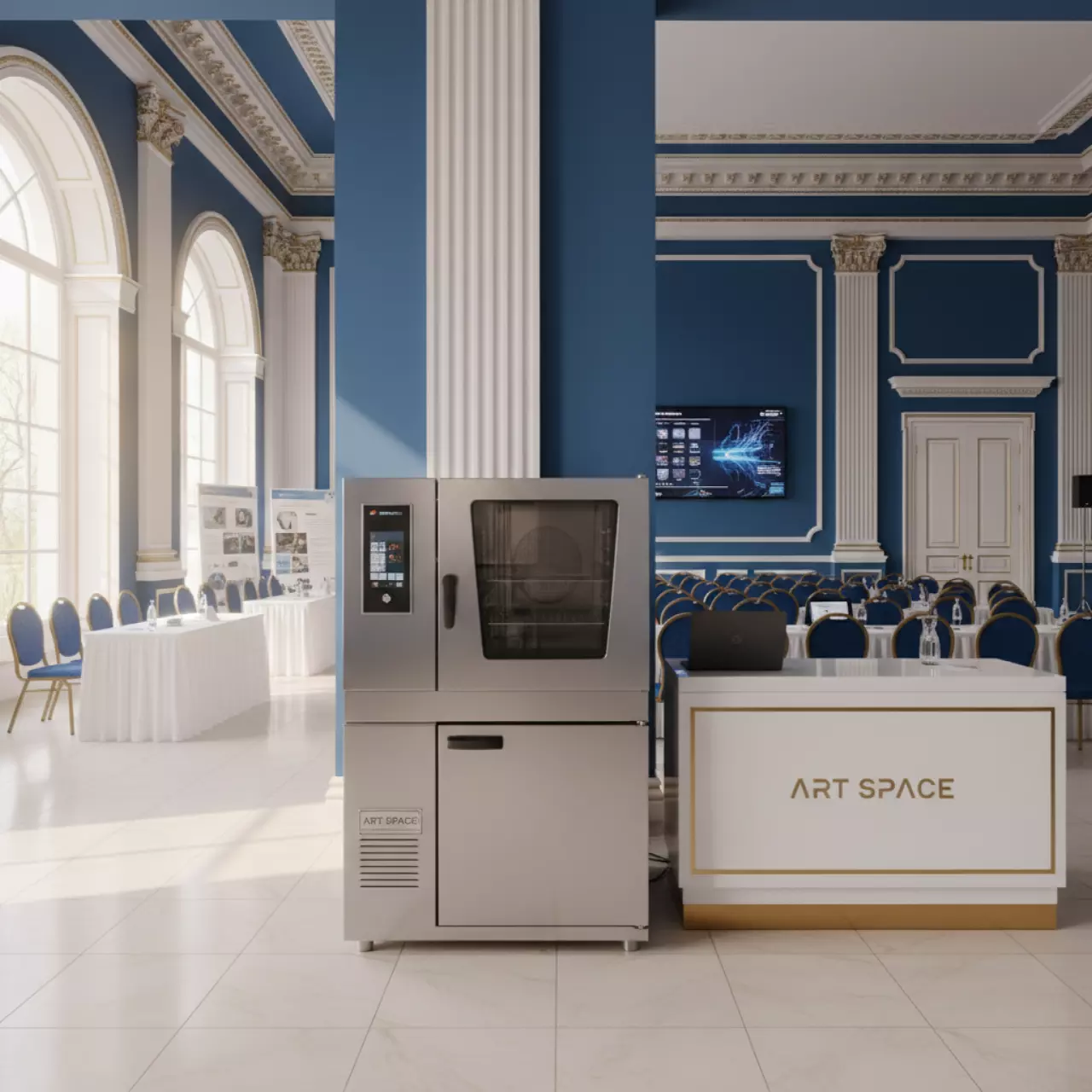 Аренда Пароконвектомат кондитерский профессиональный Lainox Aroma Aren 084 8 полос Италия на Сочи Автодроме — ART SPACE