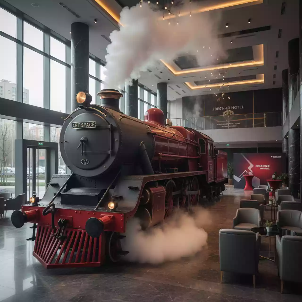 Аренда Паровоз Хогвартс Экспресс в отеле «Звездный» — ART SPACE