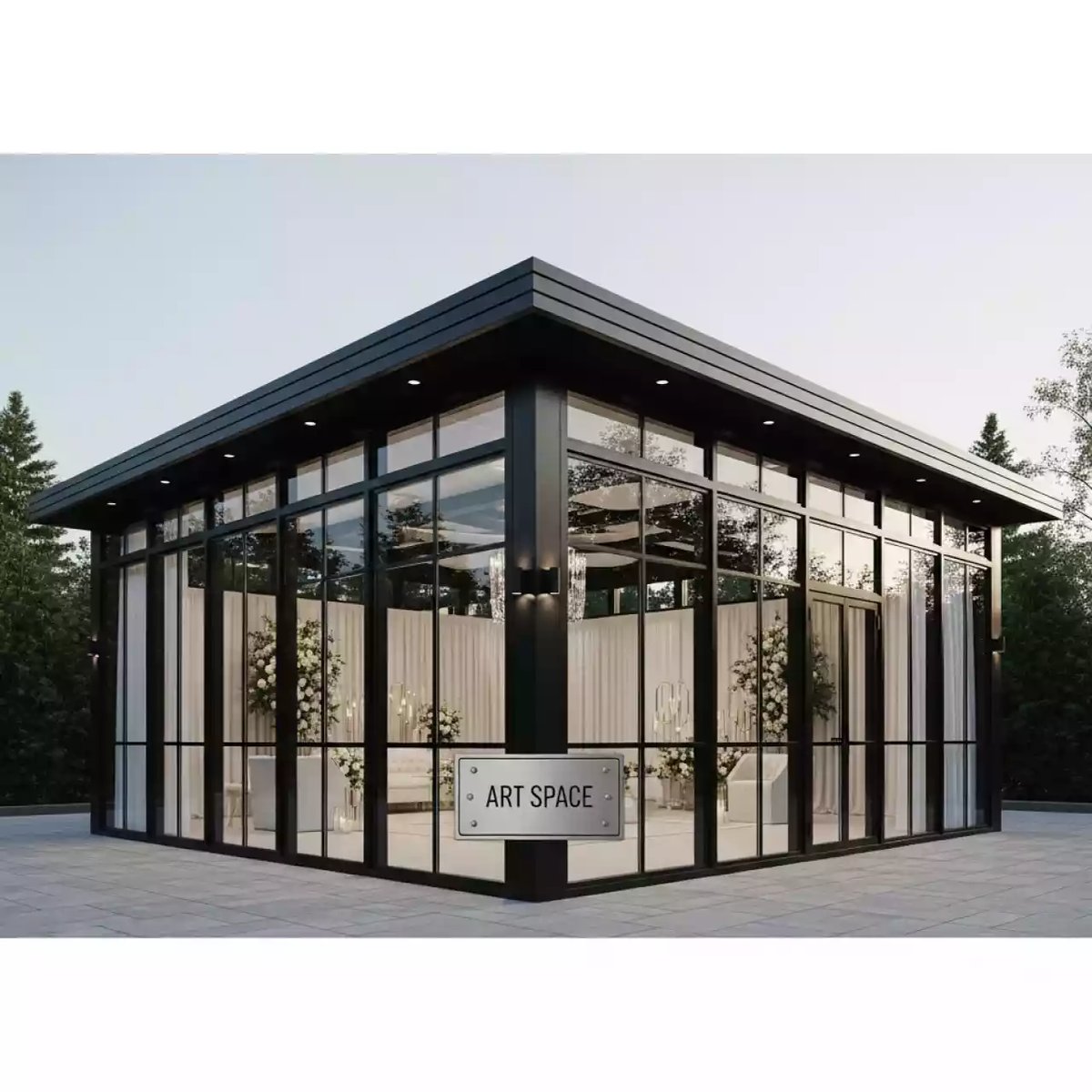 Аренда Павильон черный остекленный 10х10 в ОКЦ «Галактика» — ART SPACE