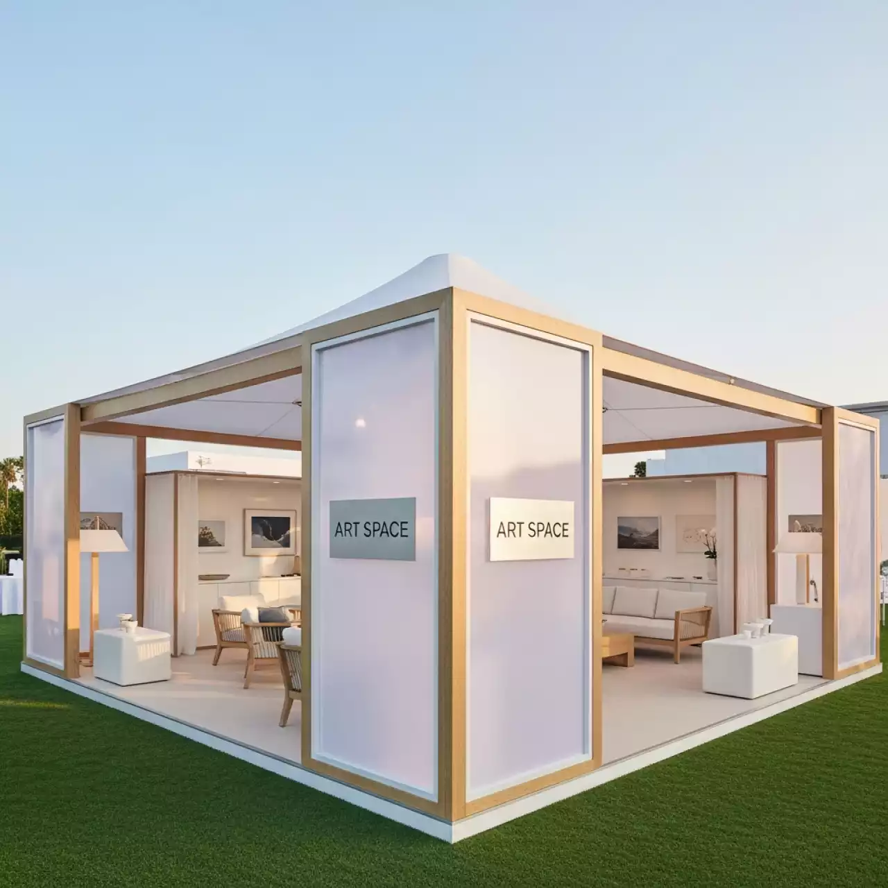 Аренда Павильон выставочный 5х10 мягкие стенки в Swissôtel Resort Sochi Kamelia — ART SPACE