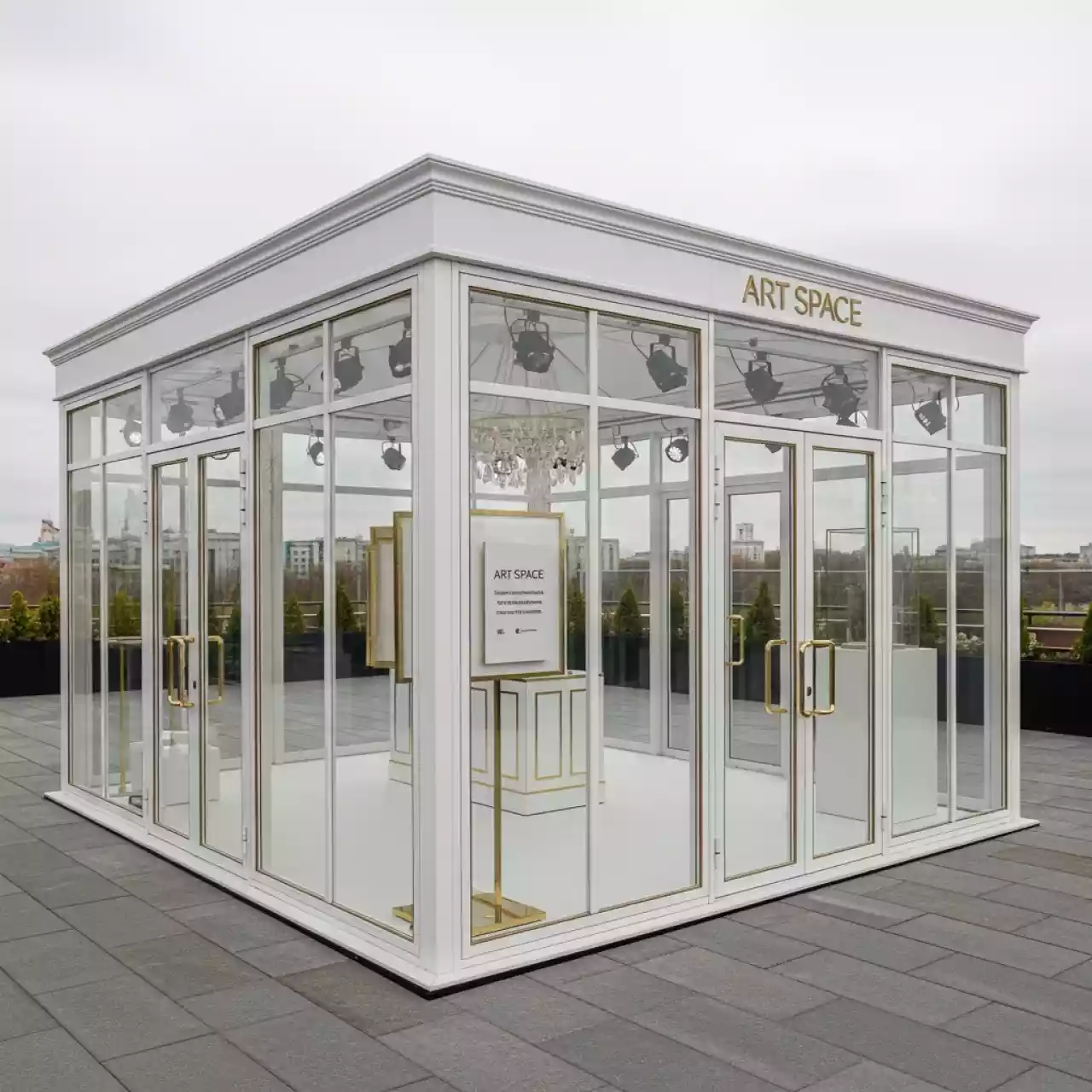 Аренда Павильон выставочный 5х10 остекленный в ресторане «Магеллан» — ART SPACE