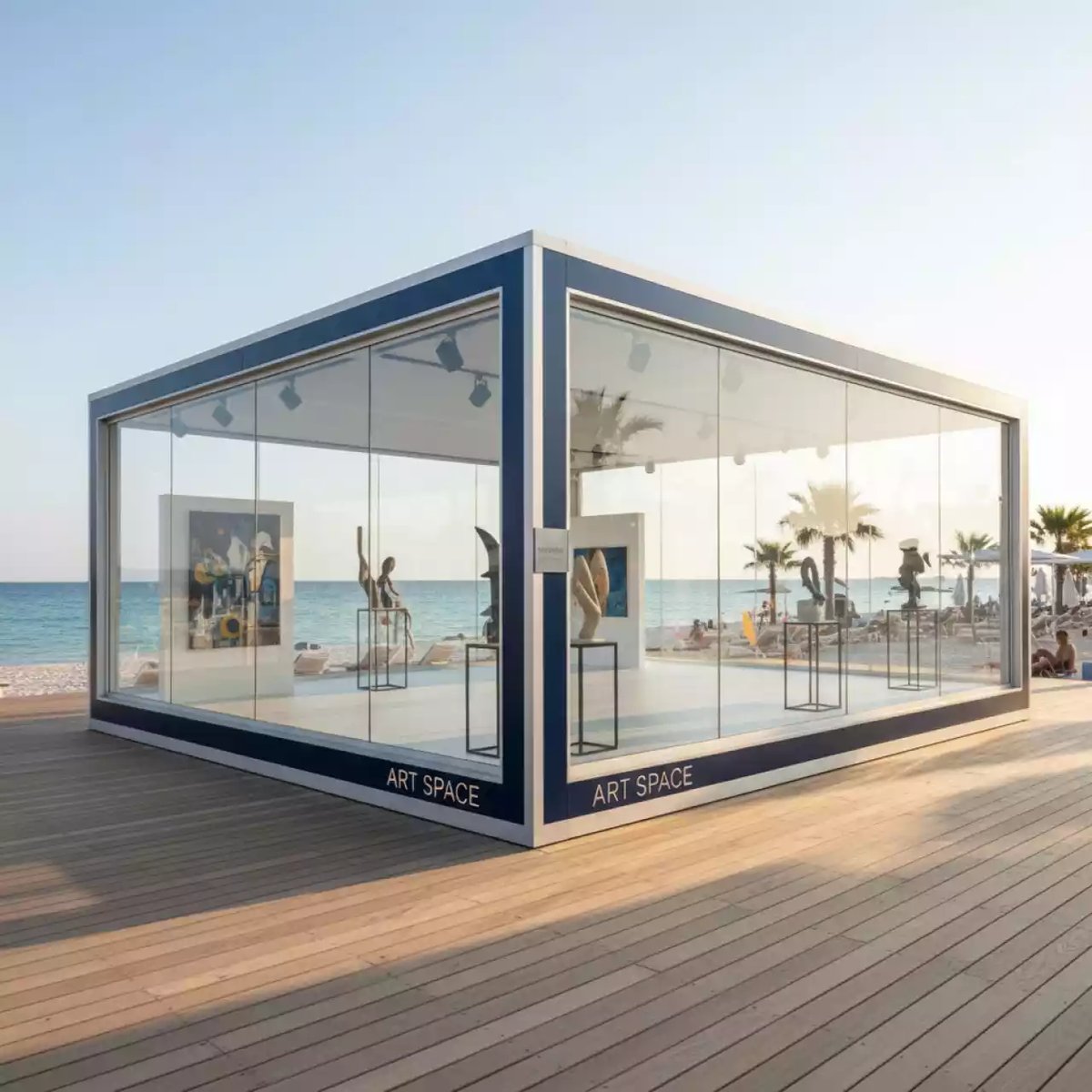 Аренда Павильон выставочный 5х15 м остекленный в пляжном клубе Del Mar — ART SPACE